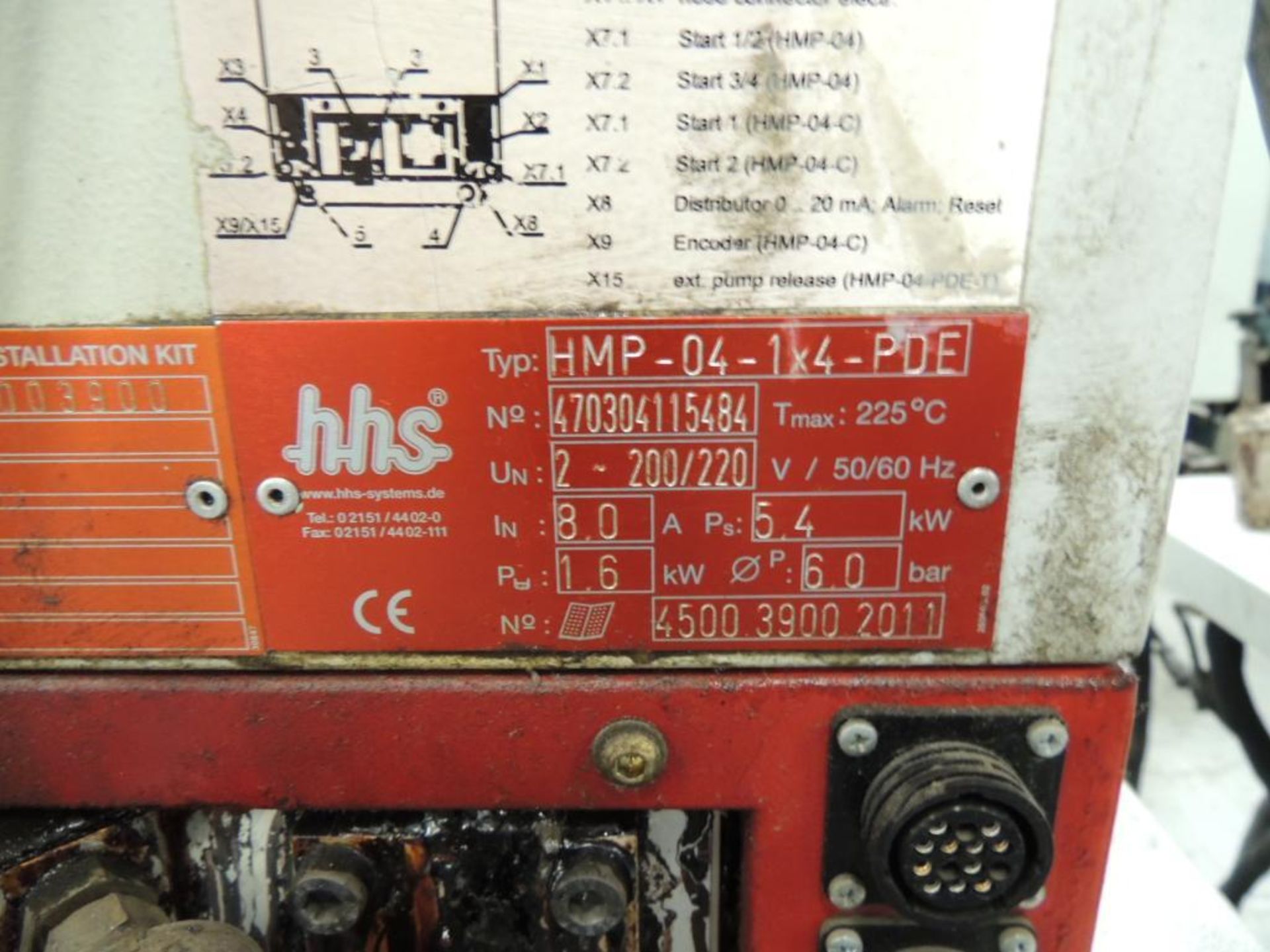 HHS Promelt HMP-04-1x4-PDE Glue System, Hot Melt w/ Glue Heads. S/N 470304115484 w/ Extend xT-E08 Co - Image 3 of 3