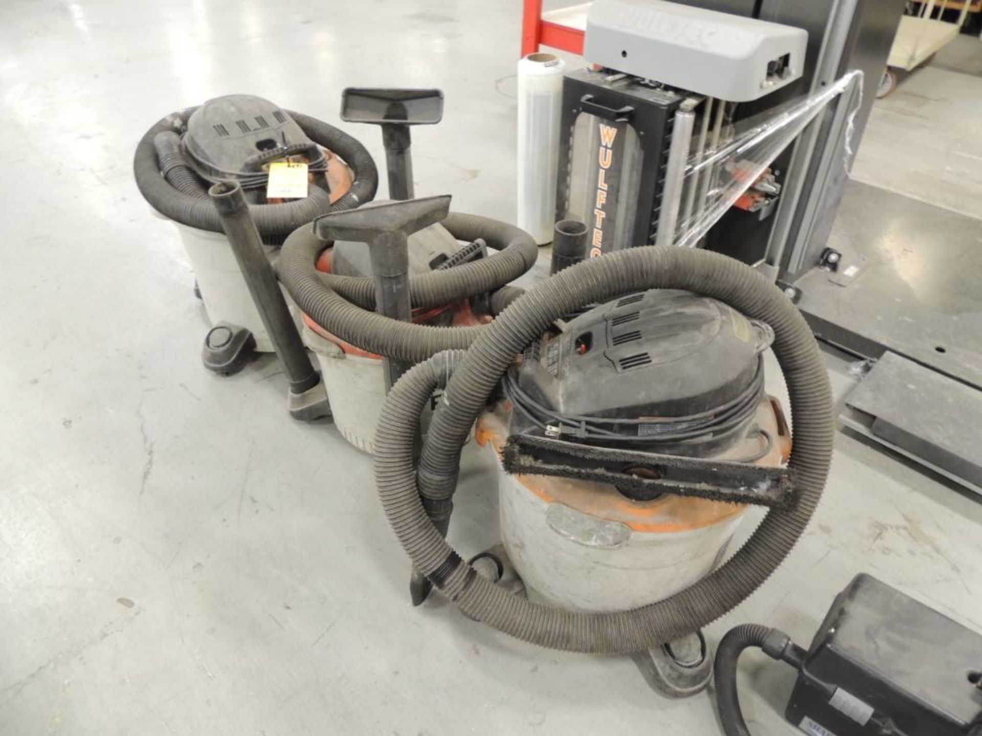 LOT: (3) Rigid Shop Vacs