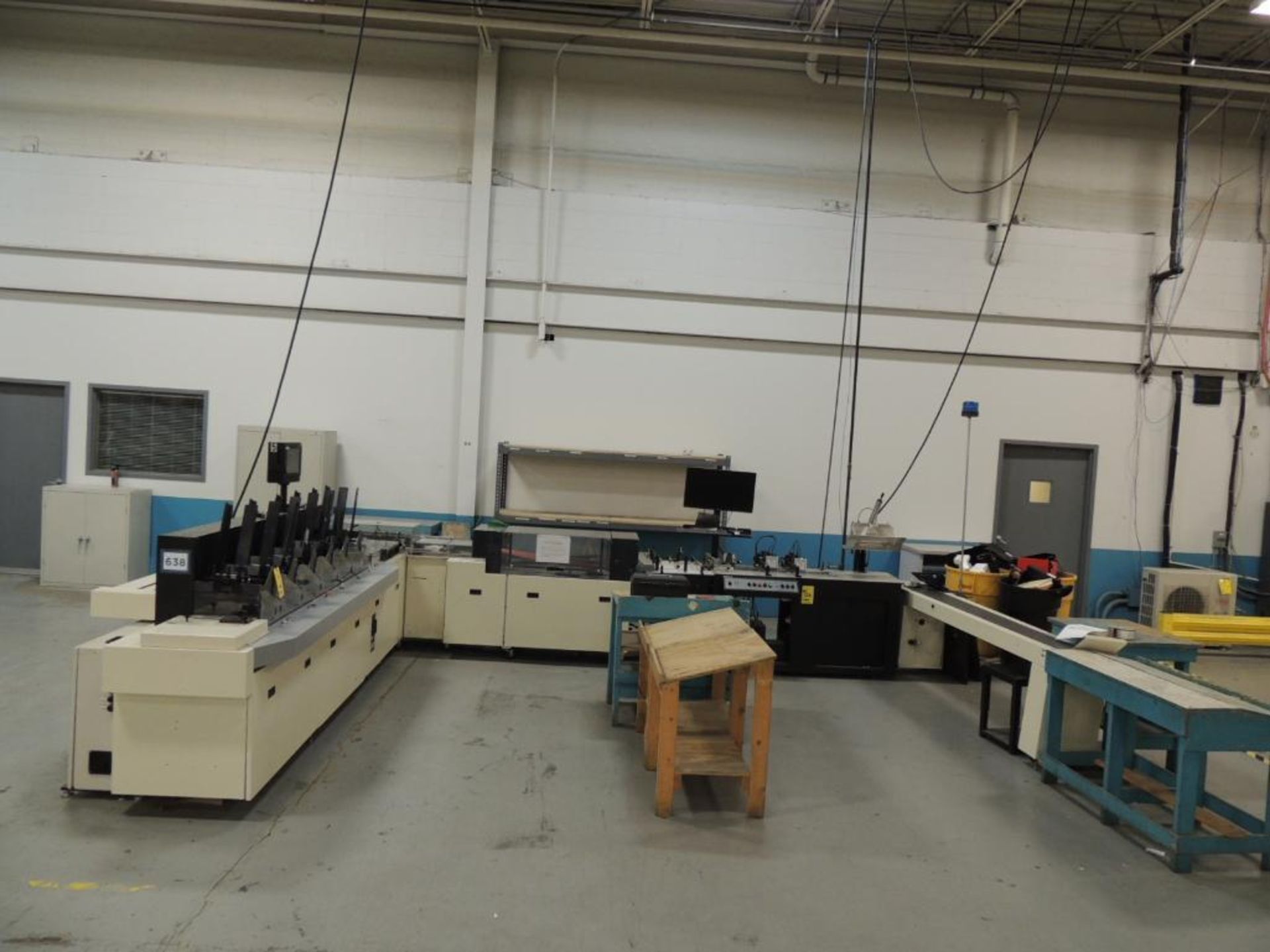 2011 Pitney Bowes Finishing Inserting / Addressing System. W/ Pitney Bowes Flowmaster Rsservo Driven