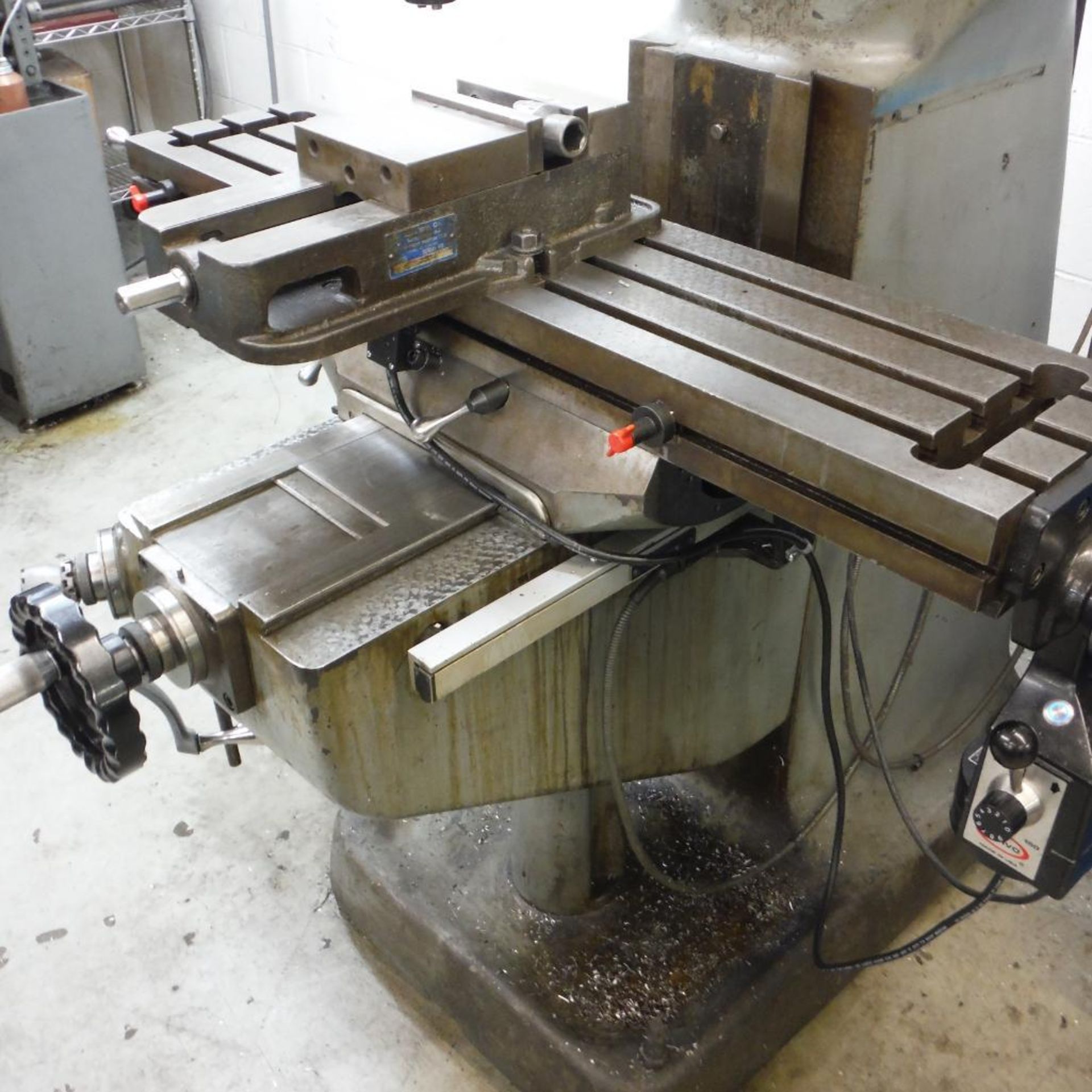 Bridgeport 12BR Milling Machine S/N 5870-6, with Kurt Vise, Acu-Rite III Digital Rea - Image 3 of 3