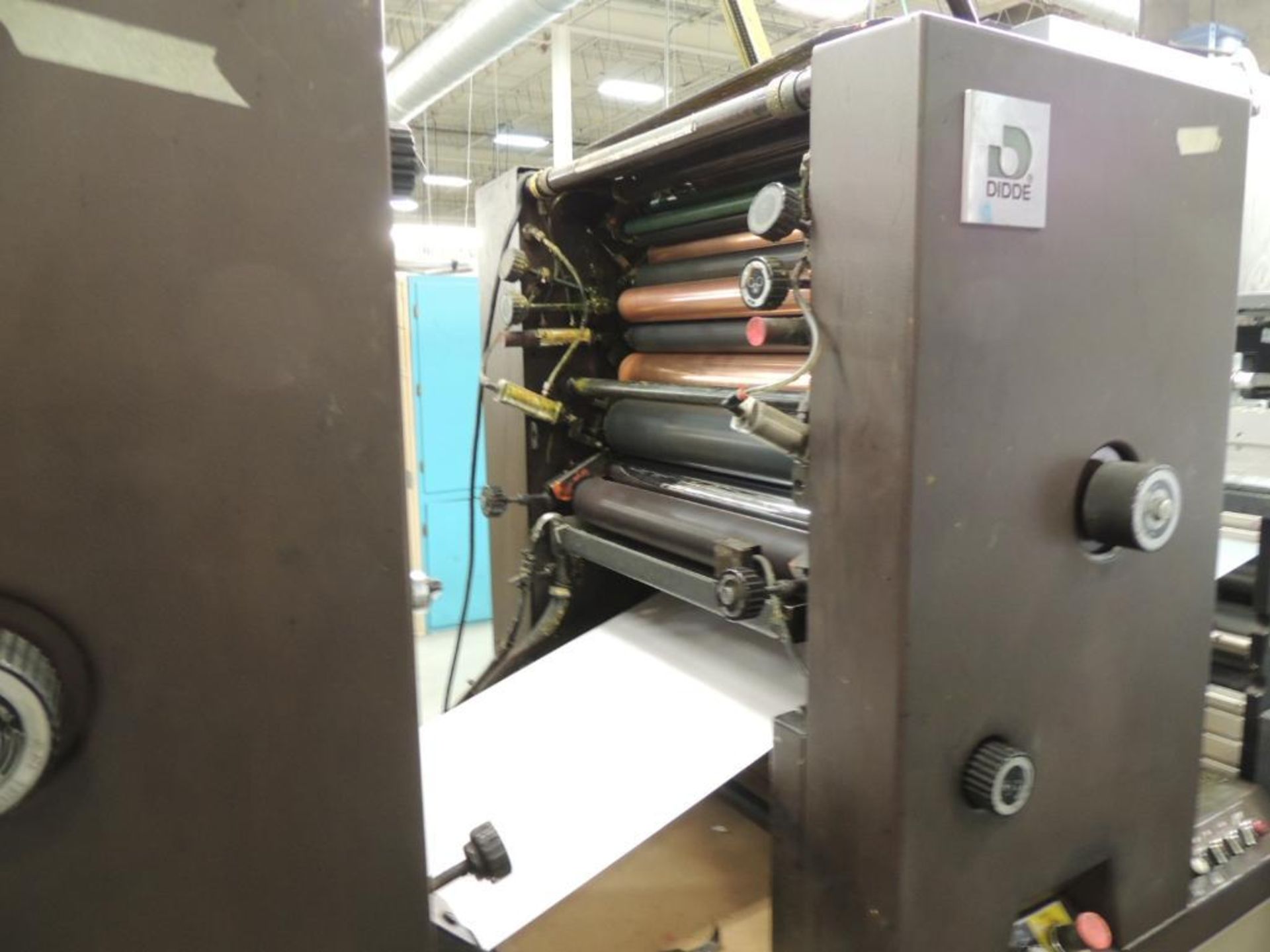 LOT: Didde ML 1000 Printing Offset Press, 8-Color, 20 in. Web Width x 22 in. Cutoff, Kodak Versamark - Image 13 of 44