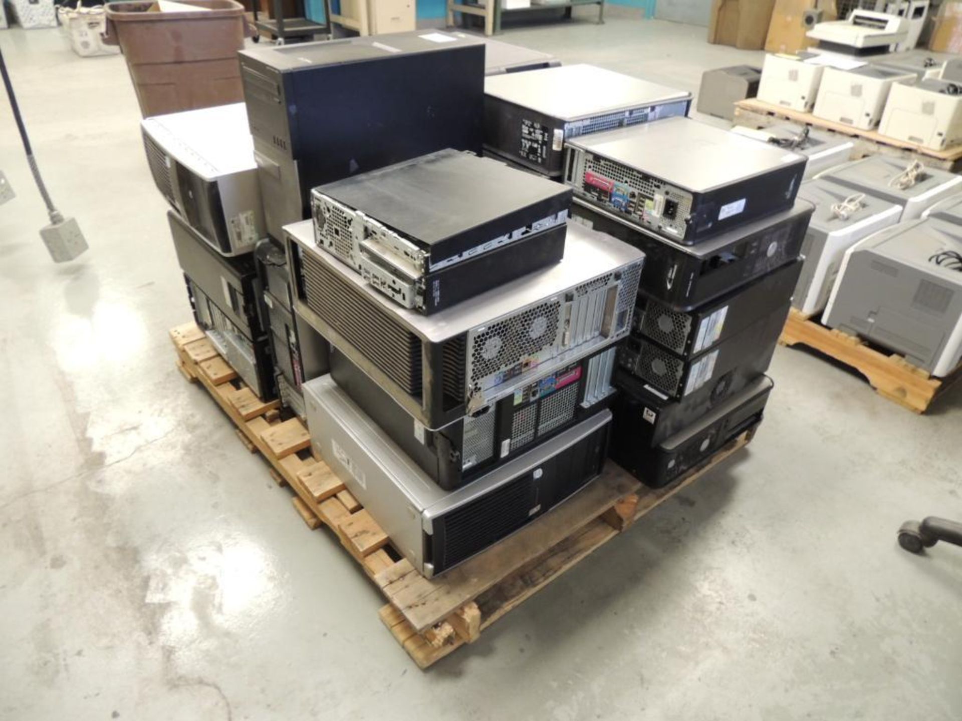 LOT: (17) HP & Dell, Desktops and Work Station Towers ( Hard Drives Removed) - Image 2 of 2