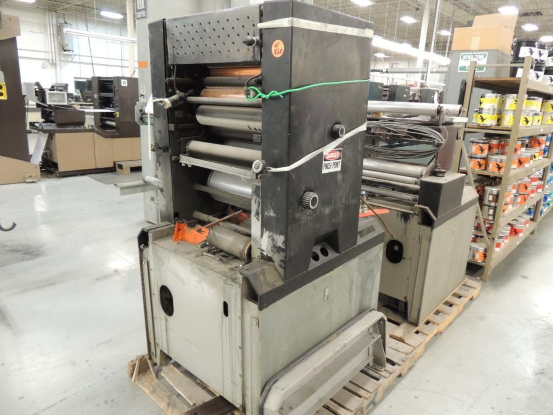 Didde 860 Printing Offset Press, 8-Color, 18 in. Web Width x 22 in. Cutoff, Martin Automatic Roll Sp - Image 28 of 31