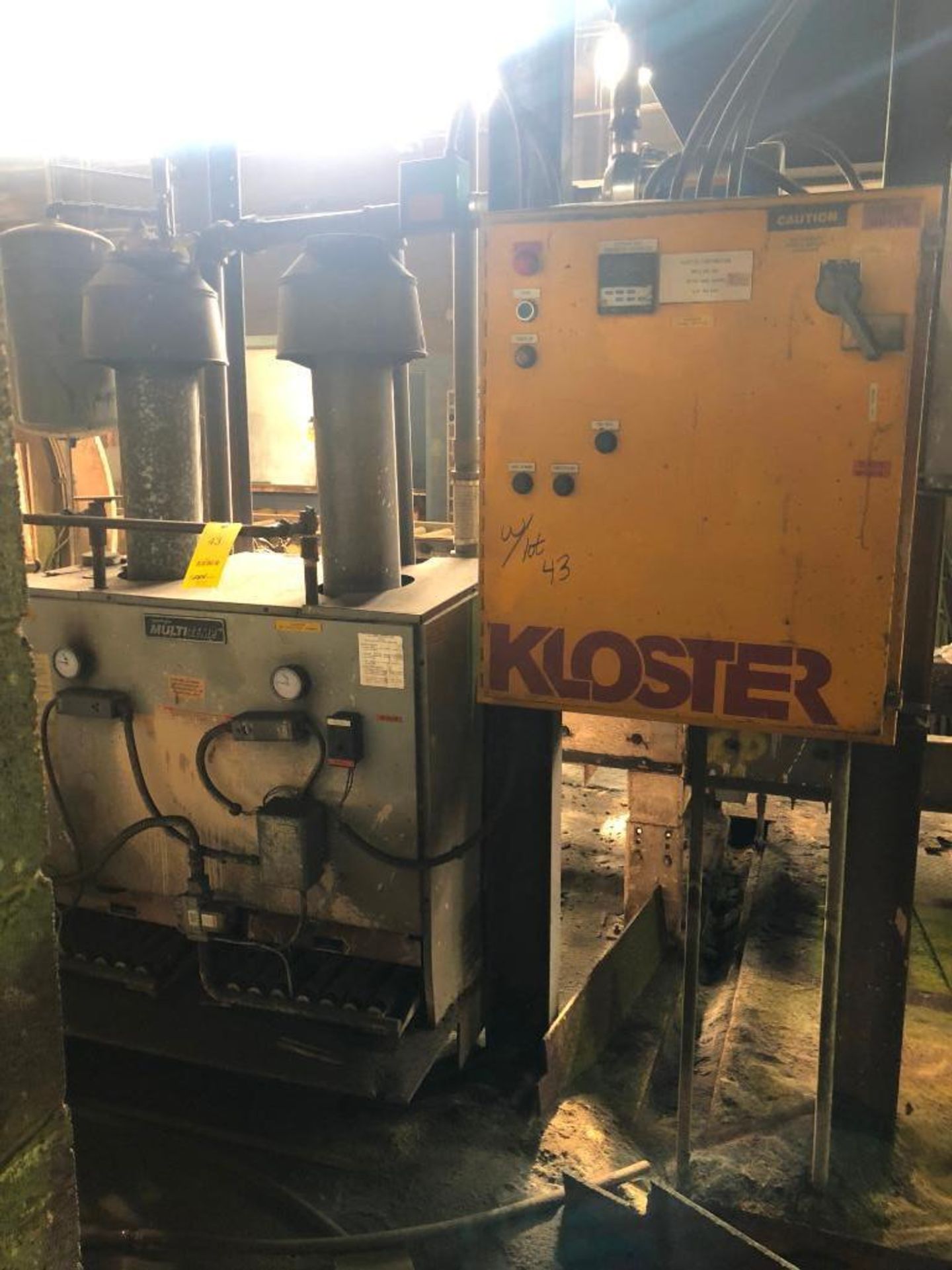 Kloster 30 TPH Sand Heater with Boiler and Controls S/N MS-6912