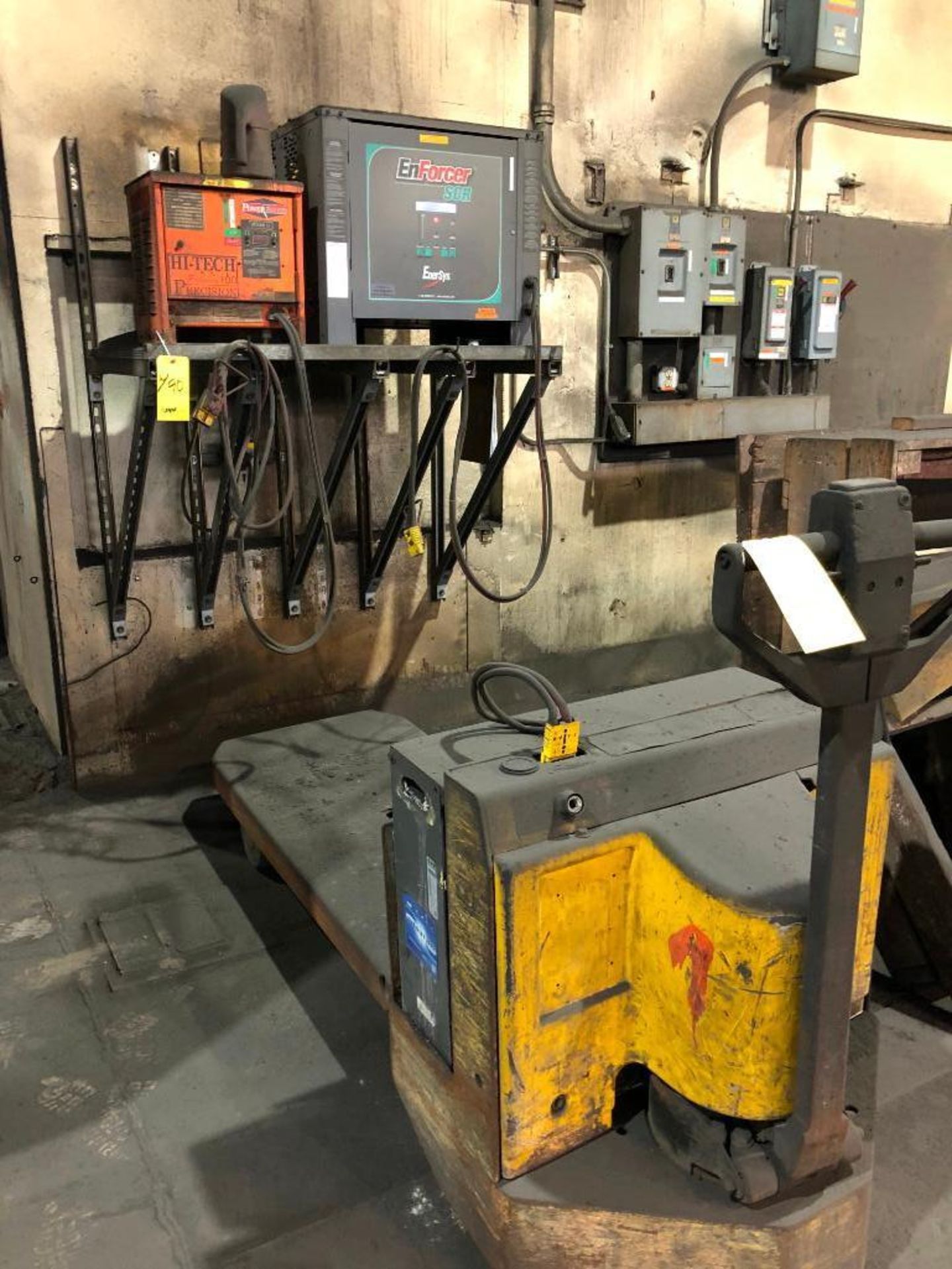 LOT: (2) Electric Pallet Trucks with Chargers