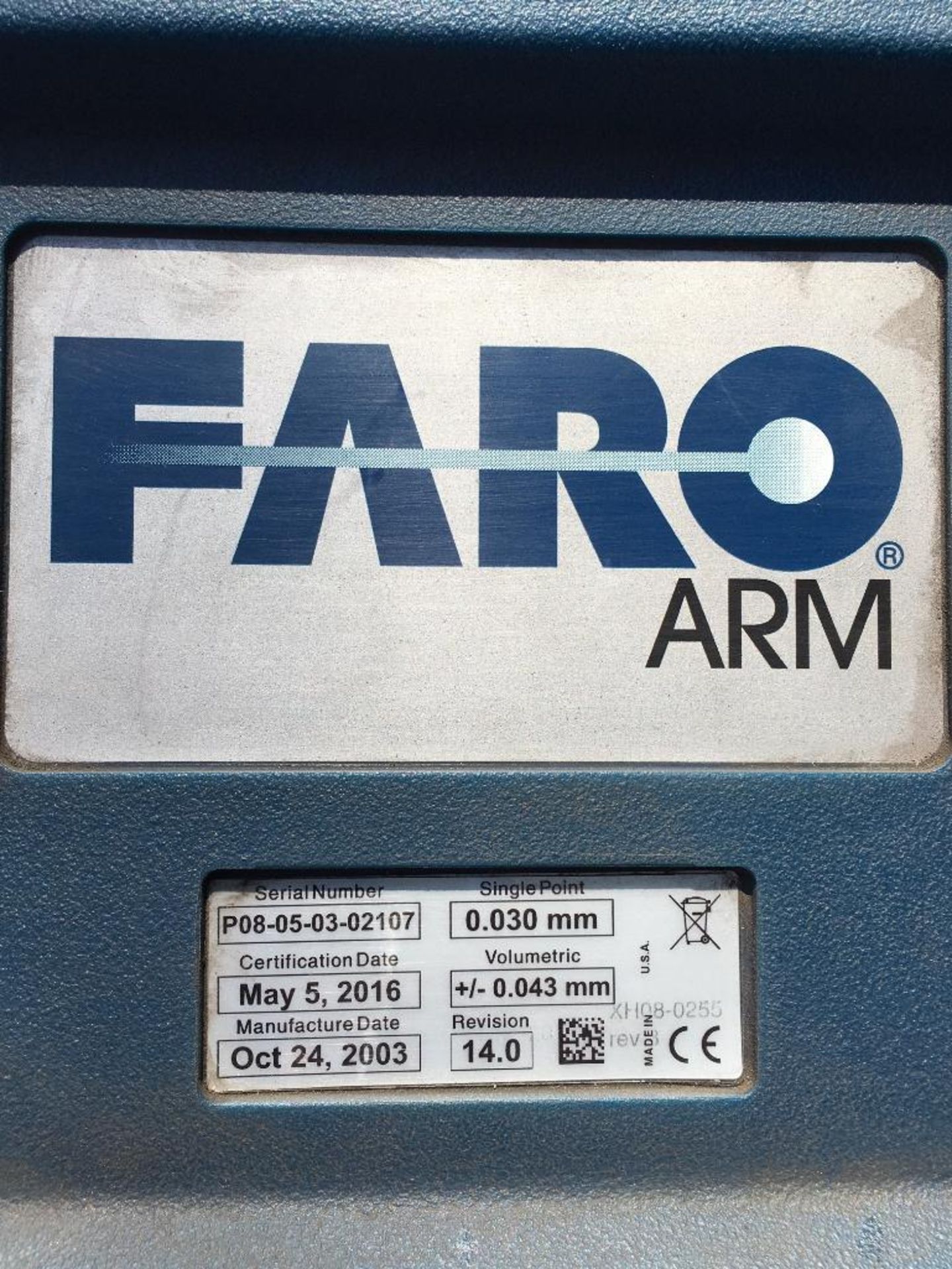 2003 Faro Platinum Arm, S/N P08-05-03-02107 - Image 6 of 7