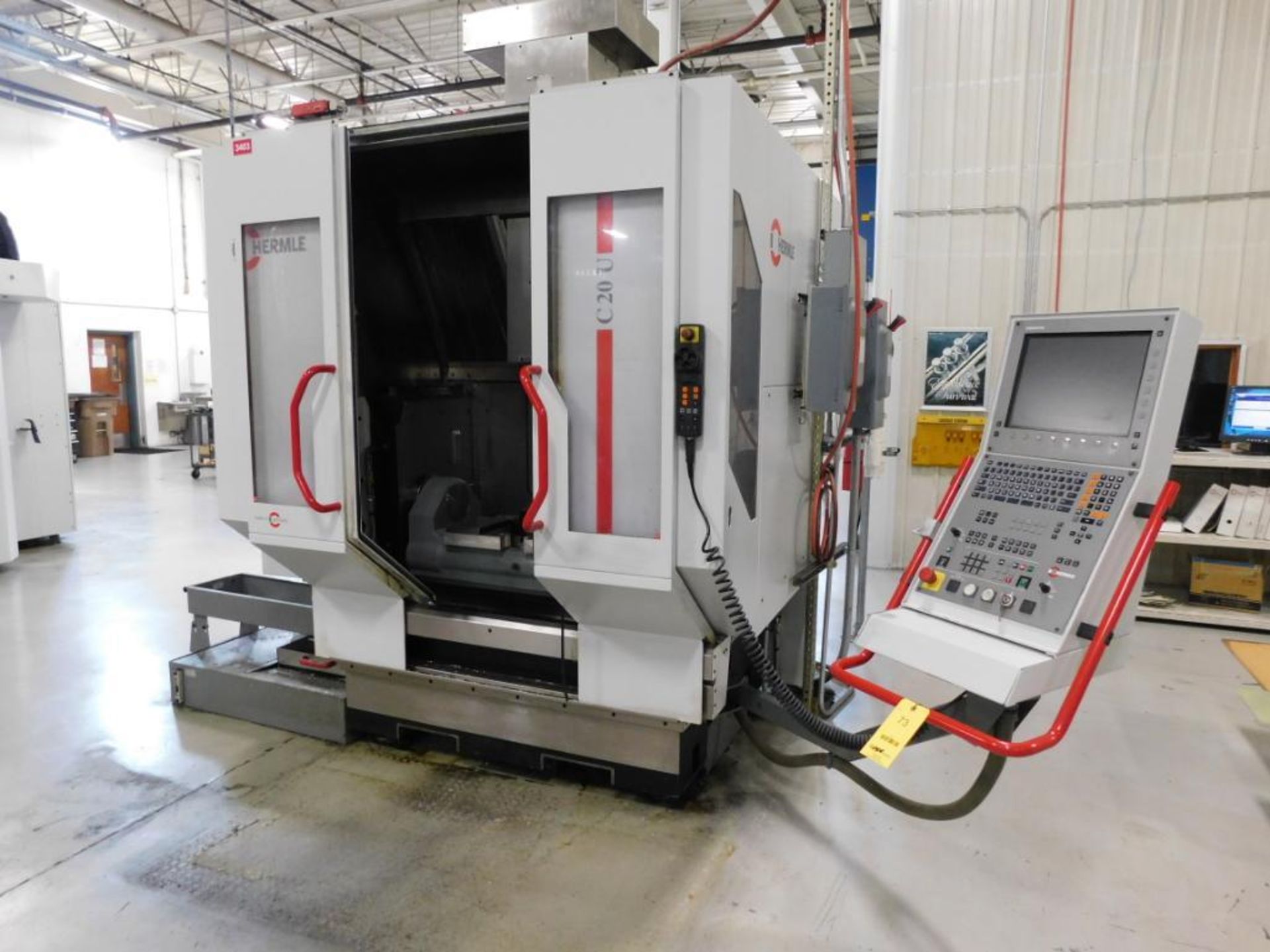 Hermle 5-Axis CNC Vertical Machining Center, Model C20U, S/N 19257 (2008), 16,000 RPM, 20 HP, HSK63,