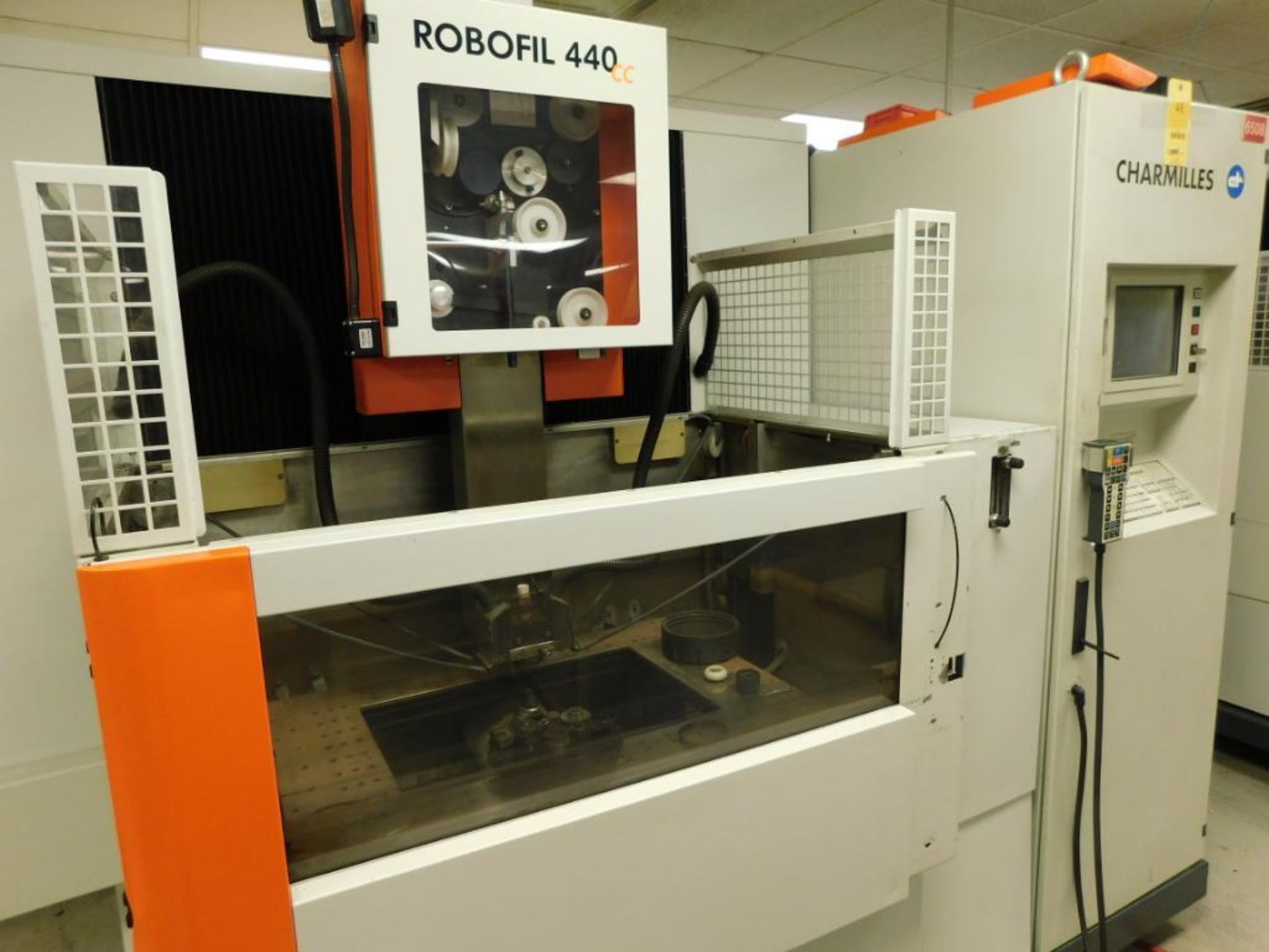 Charmilles CNC Wire EDM Machine, Model Robofil 440 CC, S/N 931208, 21.65 in. X-Axis, 13.78 in. Y-Axi - Image 4 of 4