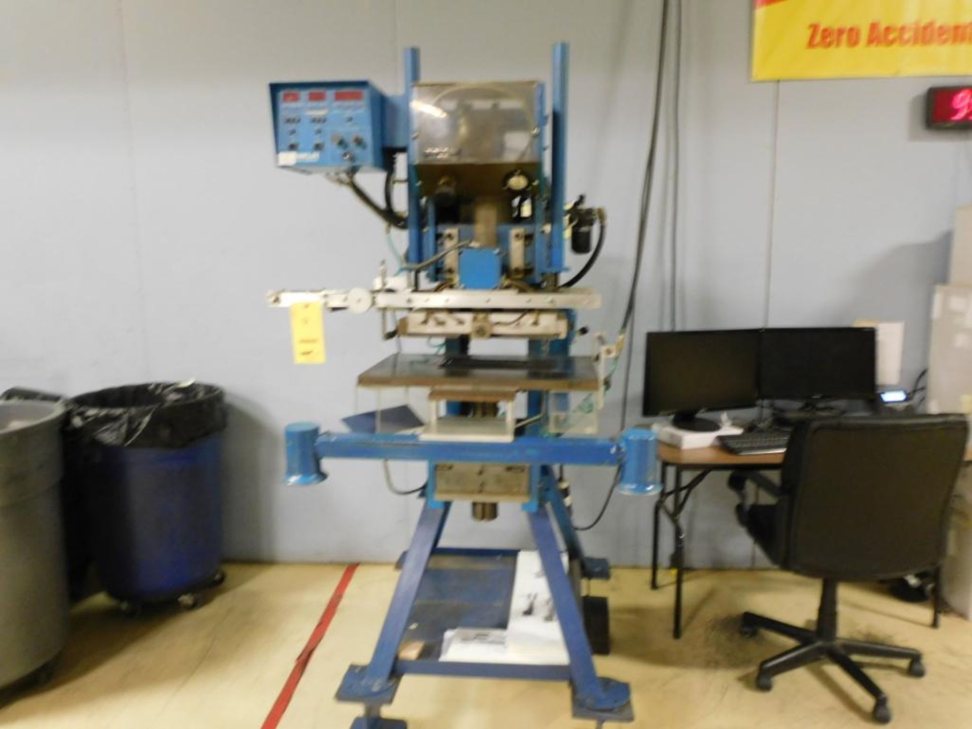 Franklin Roll Leaf Stamping Press Head Size 10 x 15, Model 6500 M, Serial # 27819/88 (LOCATED IN KS)