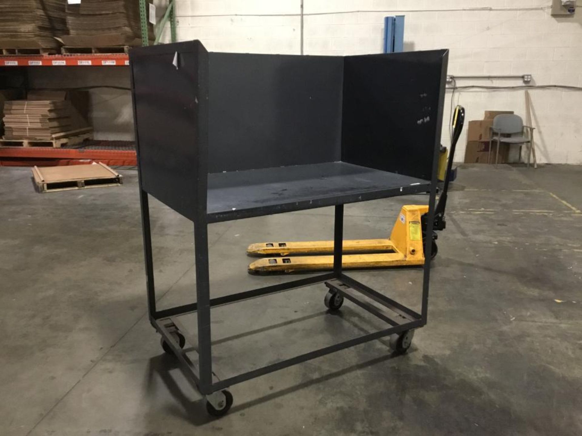 LOT: (4) Large Gray Bindery Carts 31 in. x 48 in., Contents Not Included (LOCATED IN PA)