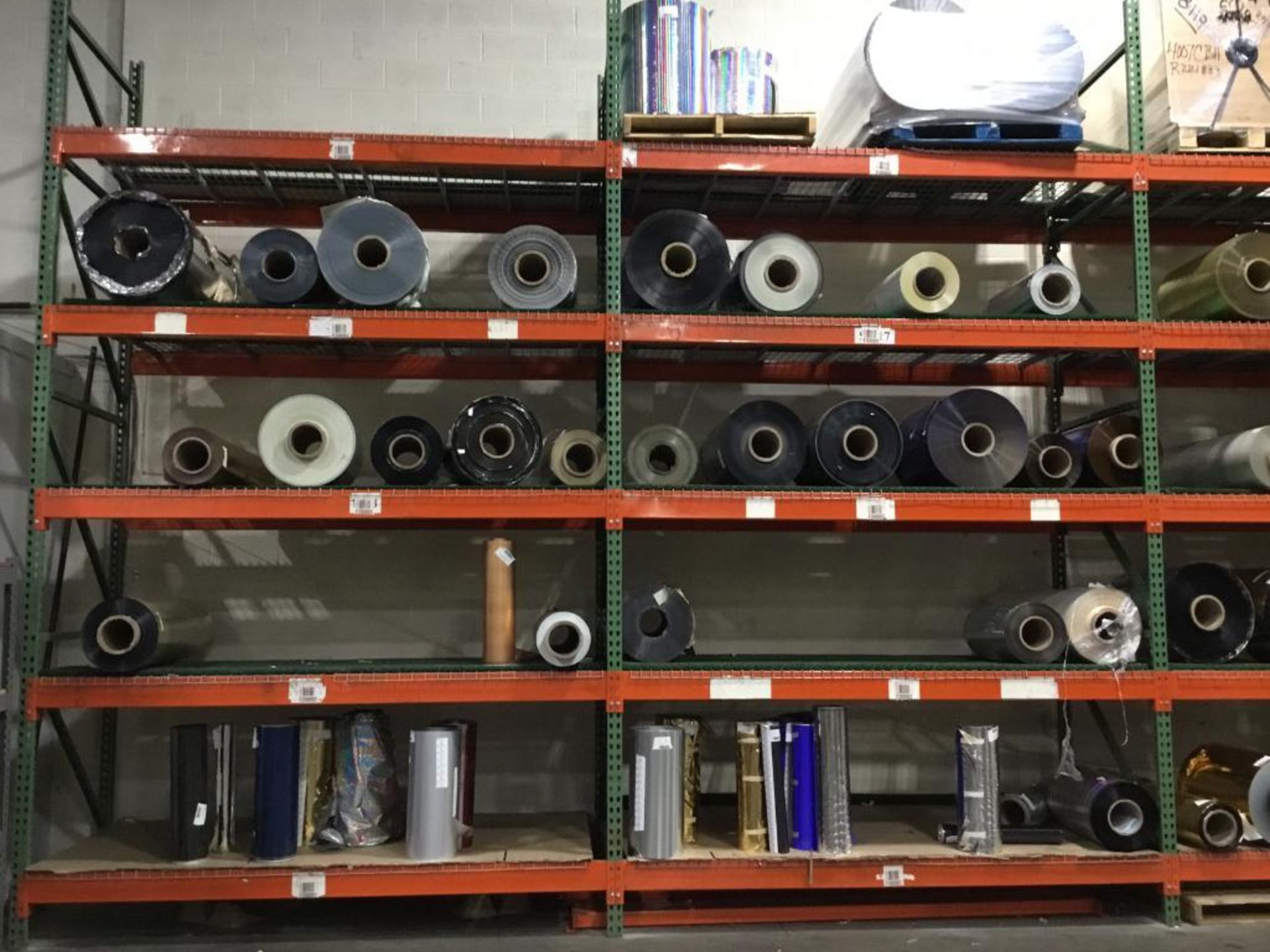 LOT: Entire Contents of Foil Roll Inventory in Building. On Shelving, Pallet Racking, Gaylords, etc. - Image 3 of 16