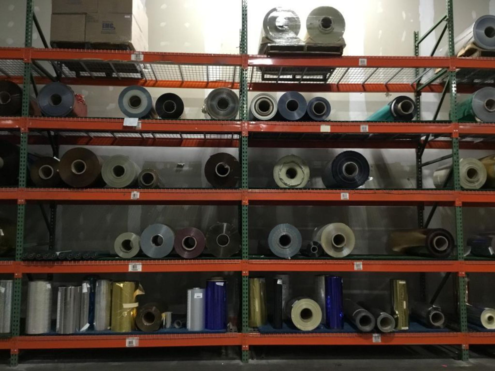 LOT: Entire Contents of Foil Roll Inventory in Building. On Shelving, Pallet Racking, Gaylords, etc. - Image 13 of 16