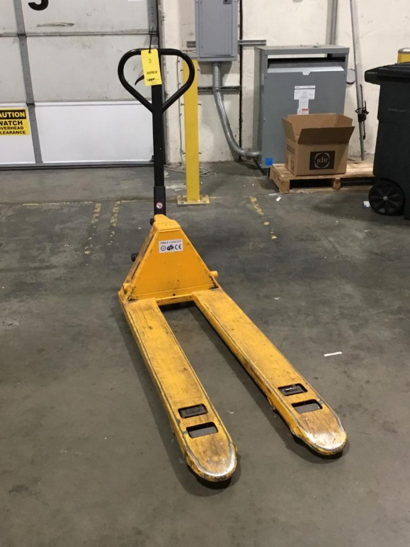 U-Line 5500lb. Pallet Jack M/N H-1193 21 in. x 48 in. Blades (LOCATED IN PA)