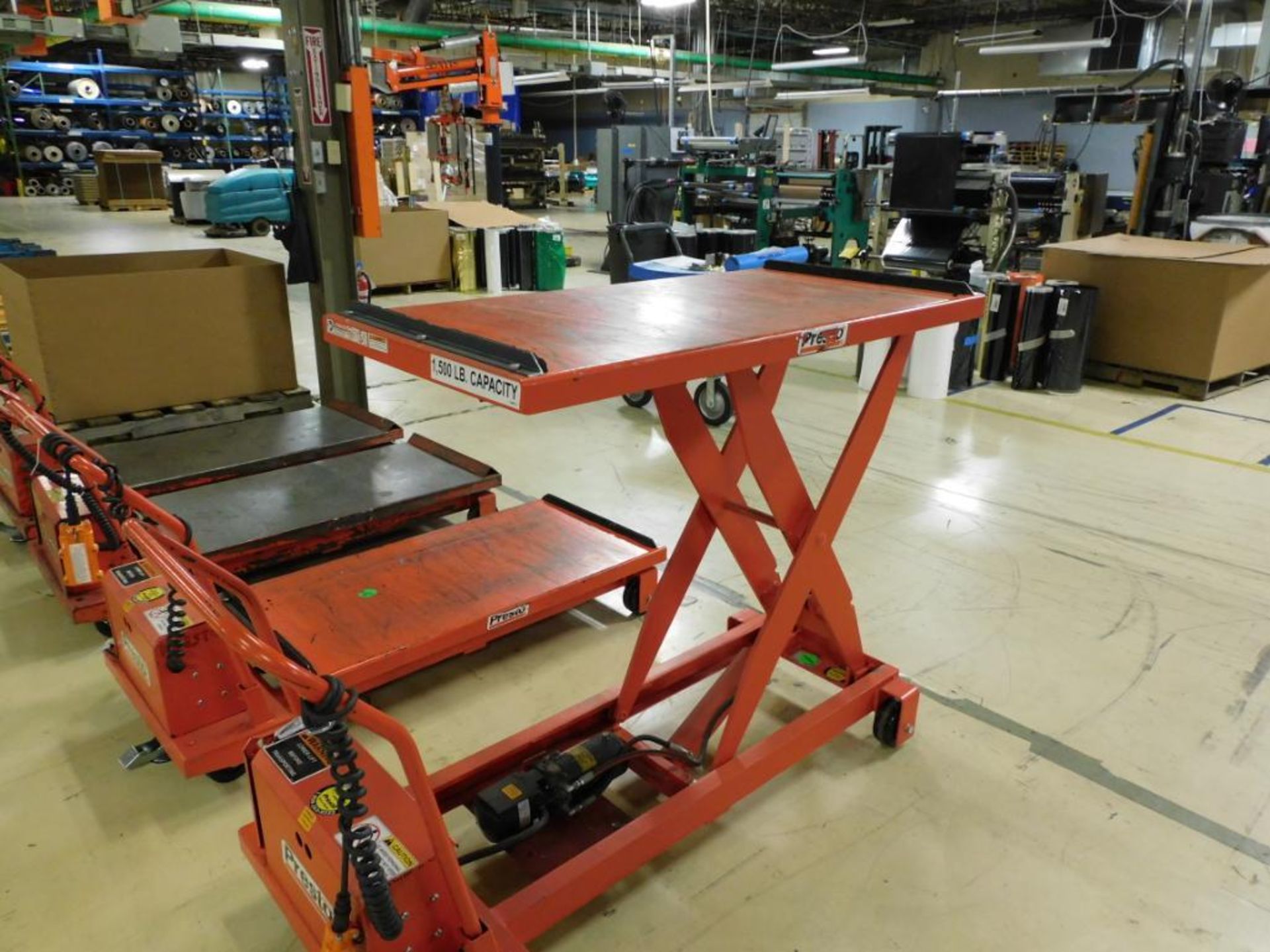 LOT: (4) Presto Power Lift Table 1500 lb. Capacity, 24 in. x 48 in. w/36 in. Lift (LOCATED IN KS) - Image 3 of 3