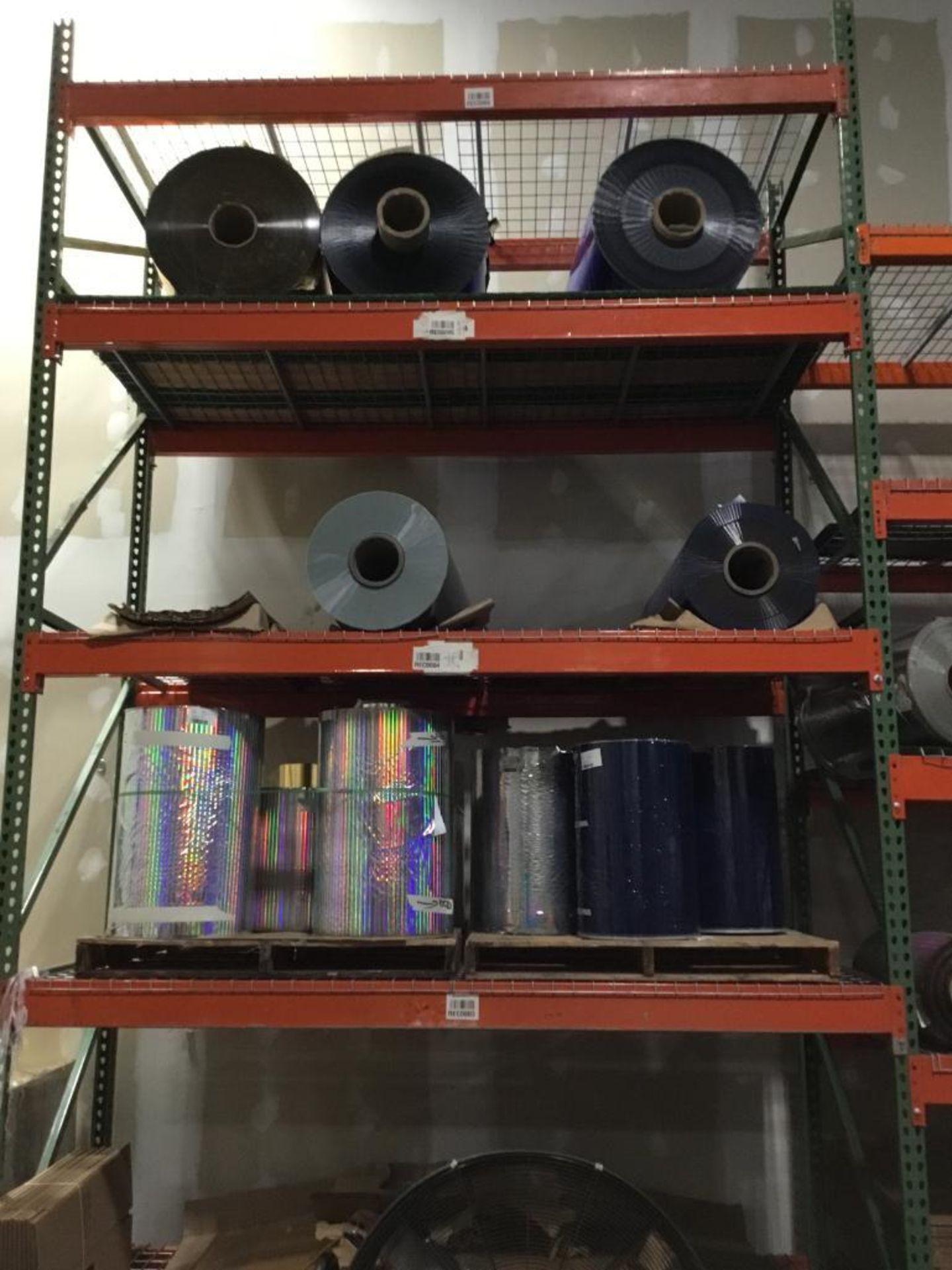 LOT: Entire Contents of Foil Roll Inventory in Building. On Shelving, Pallet Racking, Gaylords, etc. - Image 10 of 16