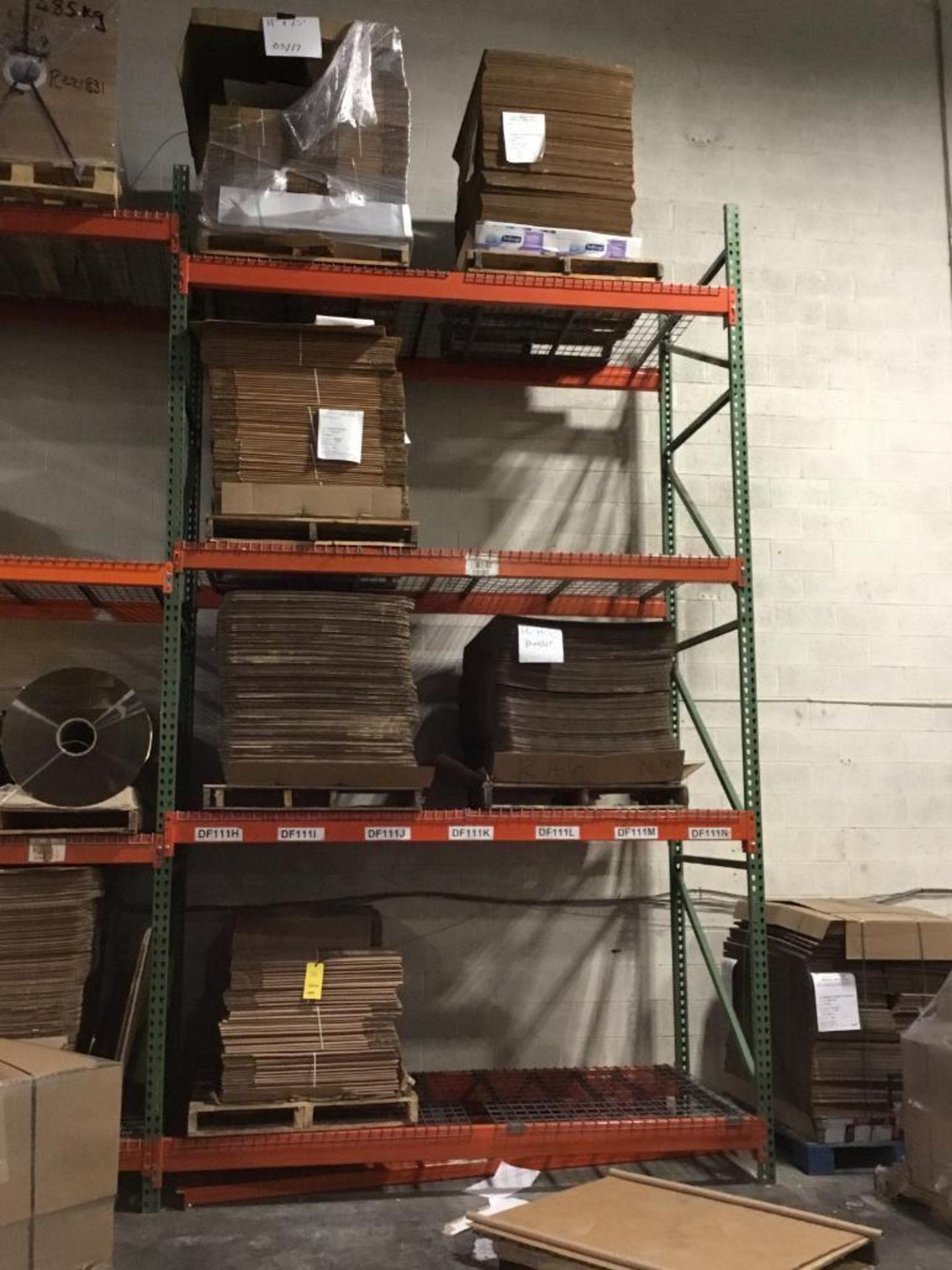 LOT: All Corrugated in Building and Includes Boxes, Flats, Inserts, Rolls of Packaging etc. Approxim