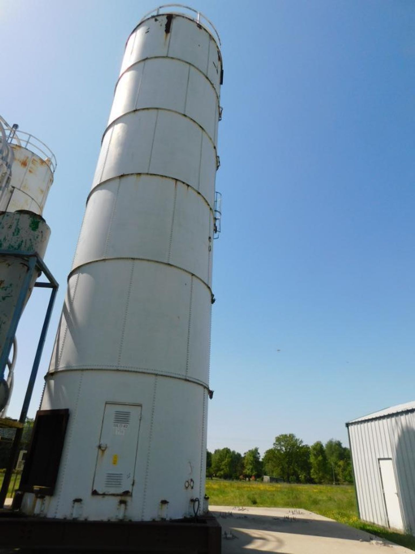 South Silo#2: Peabody TecTank Bolt Together Silo, Carbon Steel. Approx. 12 ft. x 48 ft., 4690 cu.