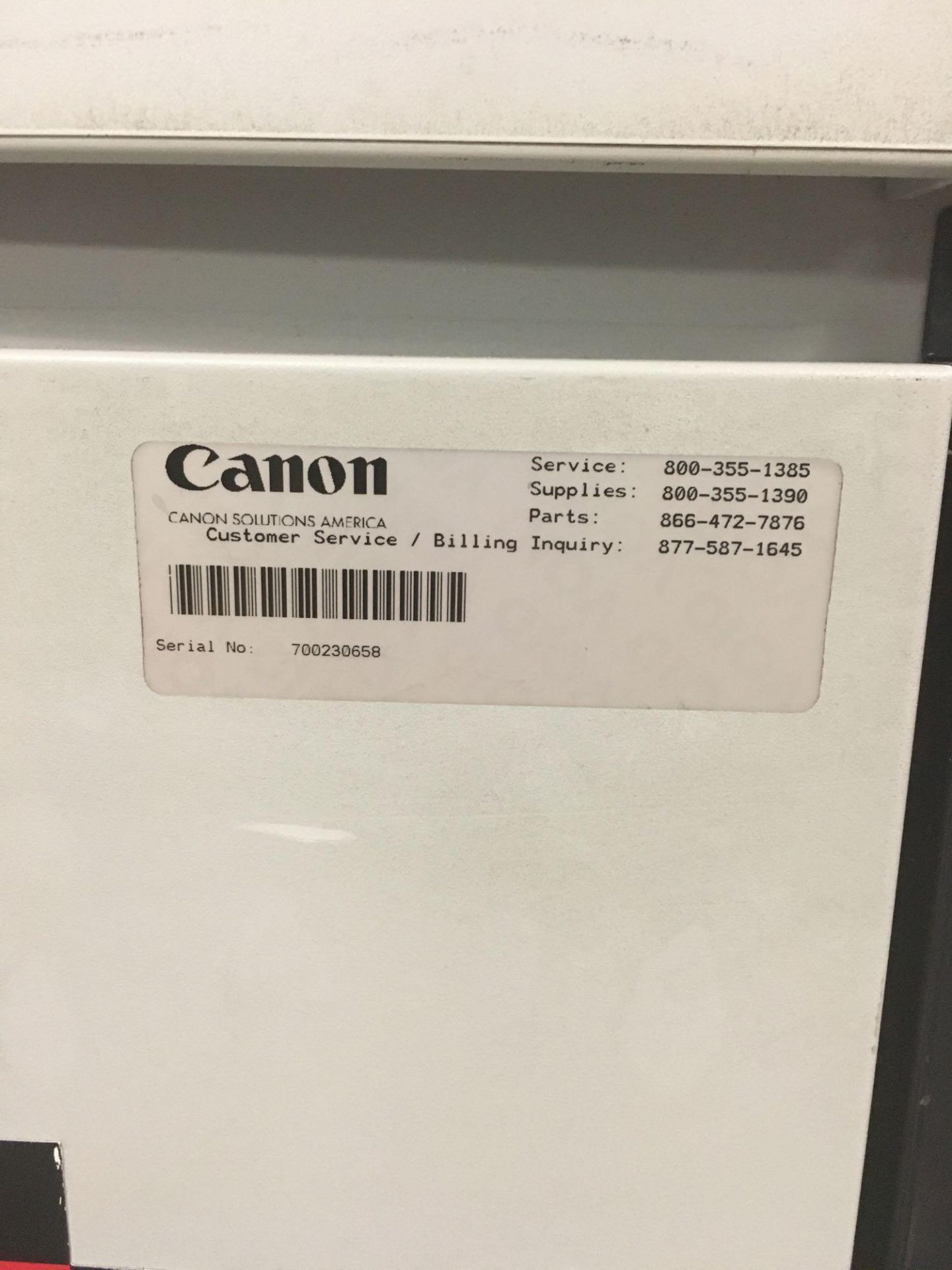 2016 Canon Oce’ Varioprint 6320 UltraPlus Hi Speed B&W Digital Printers. Includes Set Finisher, Stac - Image 7 of 8