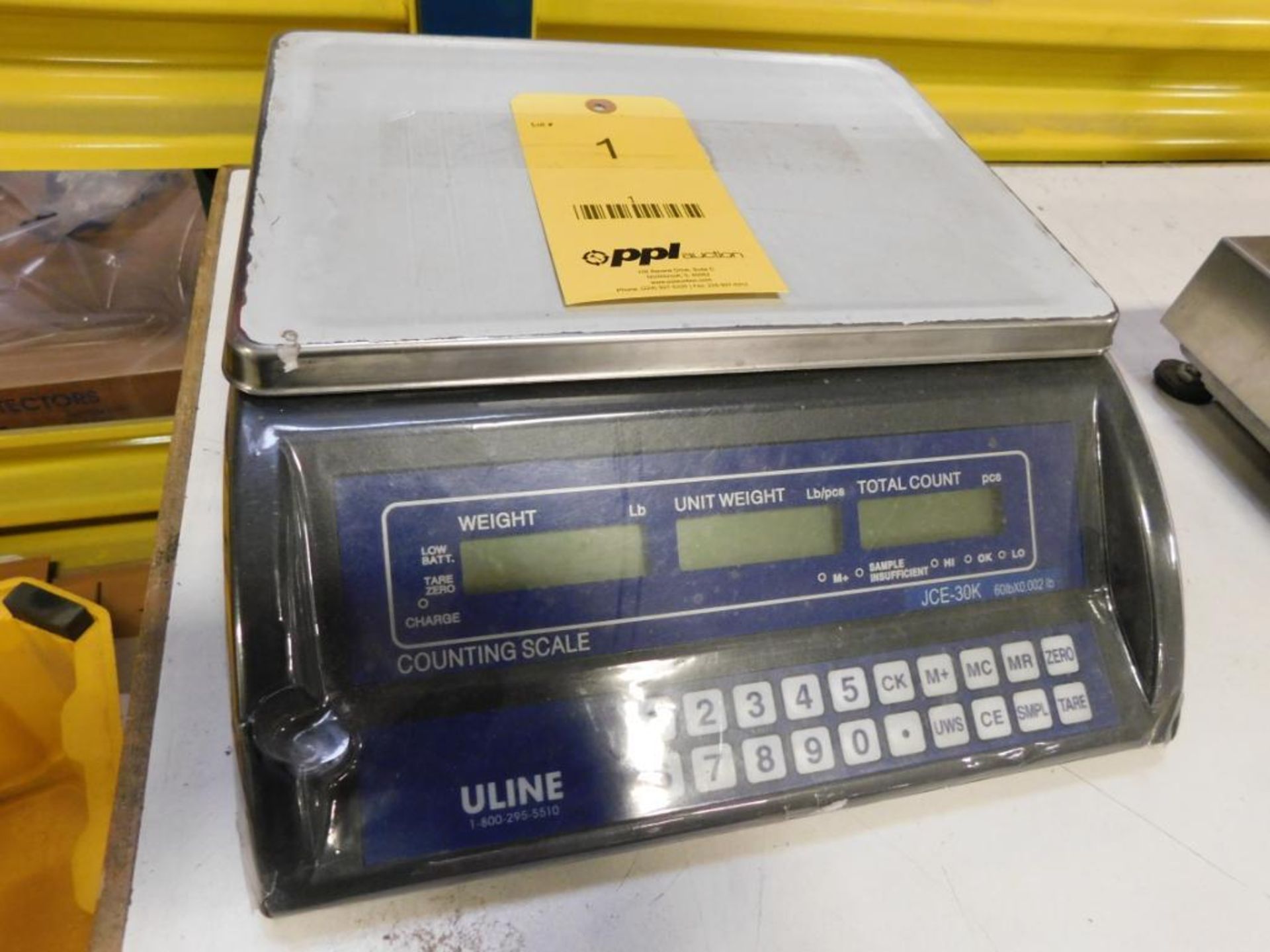 ULINE JCE-30K 60 lb. x .002 lb. Counting Scale