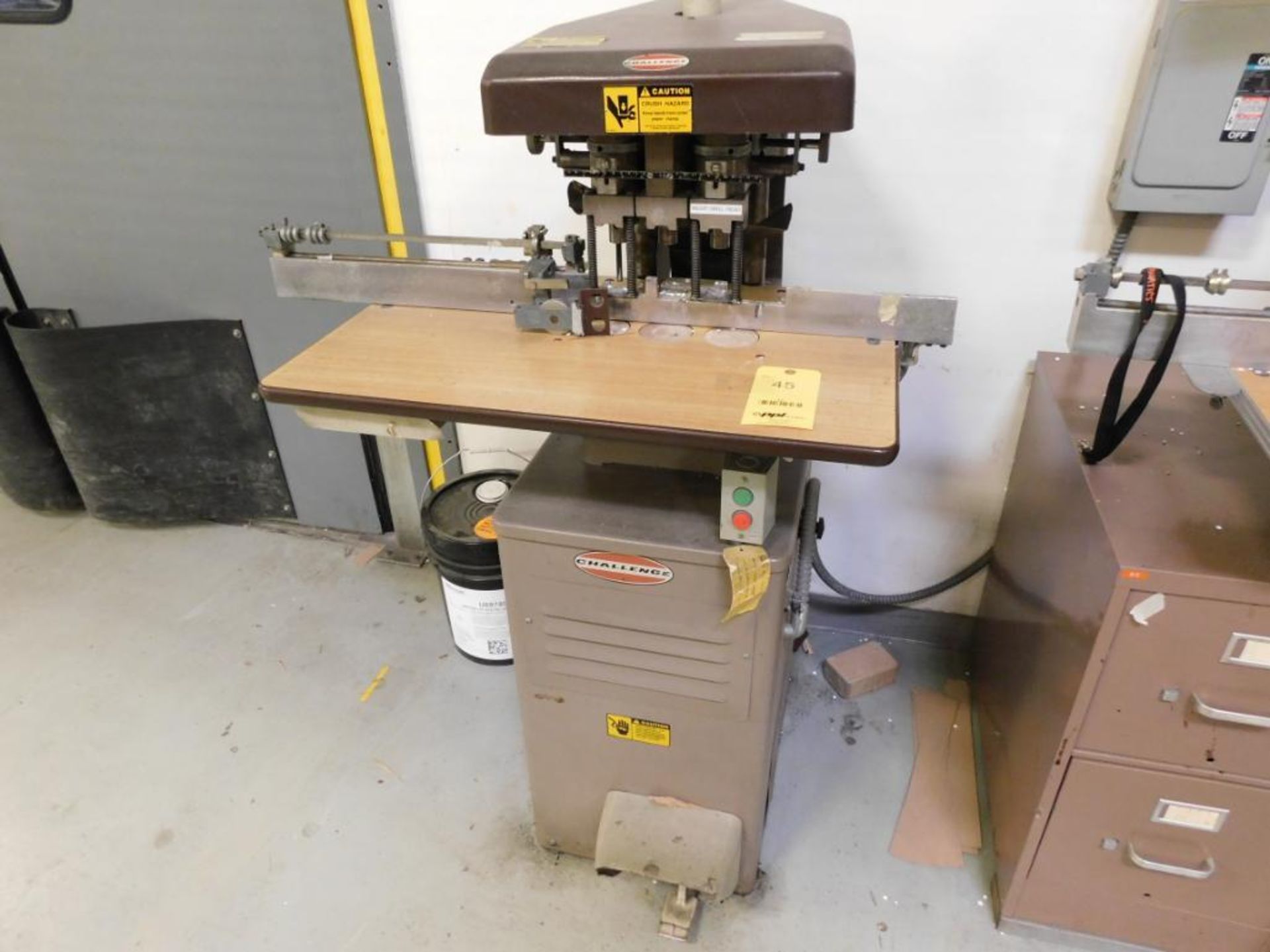 CHALLENGE Model EH-3A 3-Spindle Hydraulic Paper Drill S/N 68900
