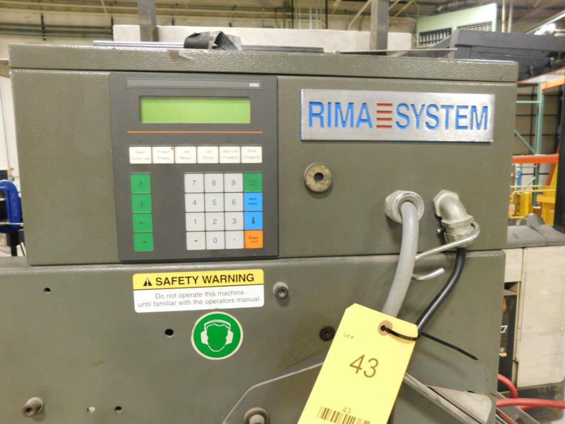 RIMA Model RS-10S 9-1/4 in. Compensating Counter Stacker, S/N 105651-10 (New 1999) - Image 2 of 3