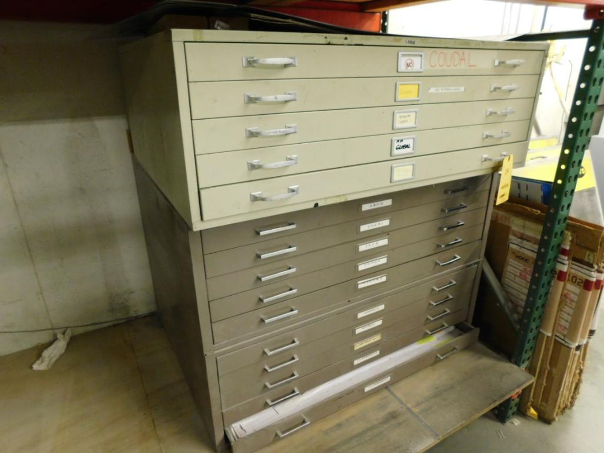 LOT: (3) 5-Drawer Flat Drawing Storage Cabinets