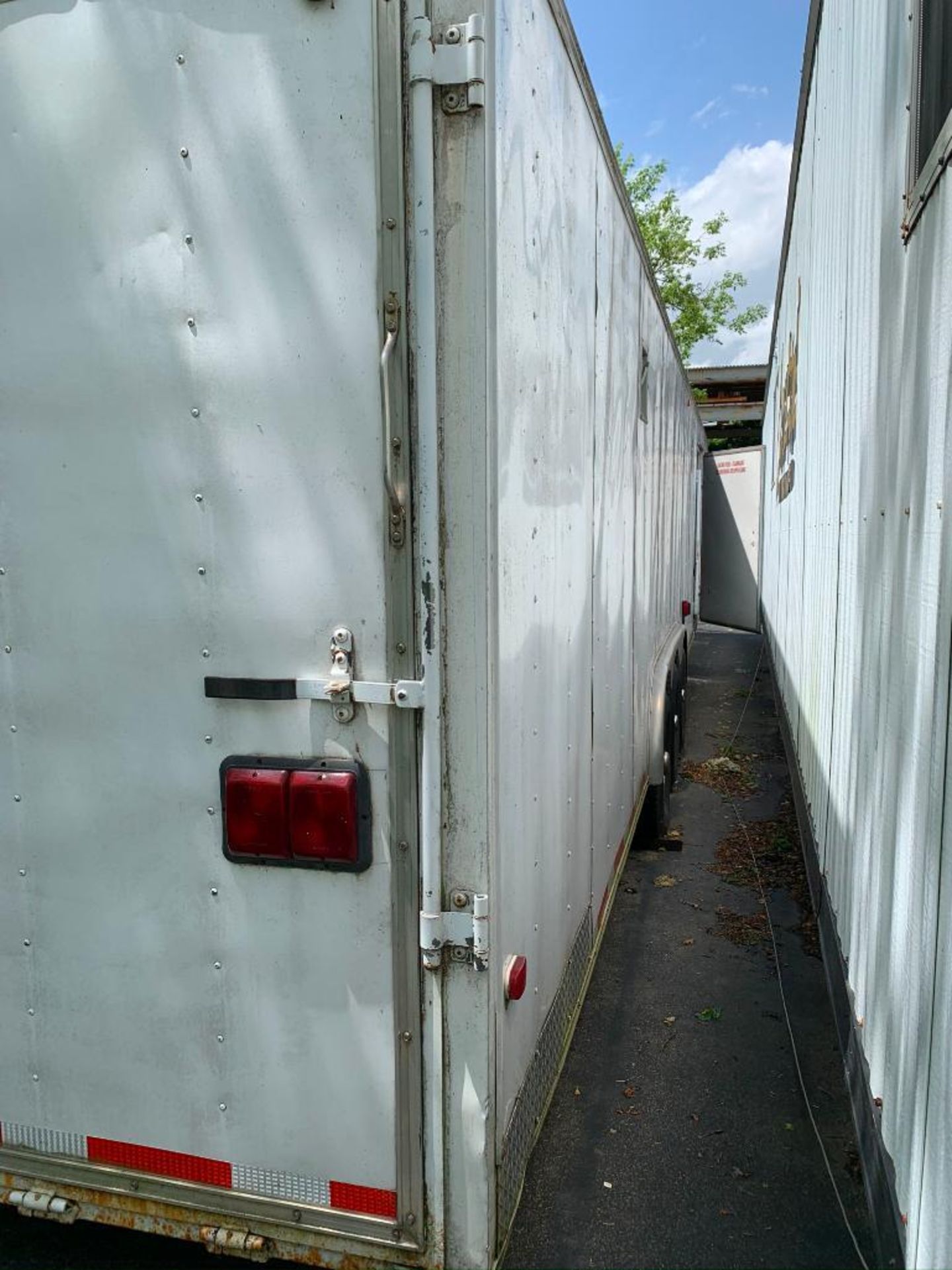 Approx. 45 ft. x 8 ft. Triple-Axle Gooseneck Trailer, Drop Rear Door, Tool Storage Chests, Lockers - Image 4 of 12