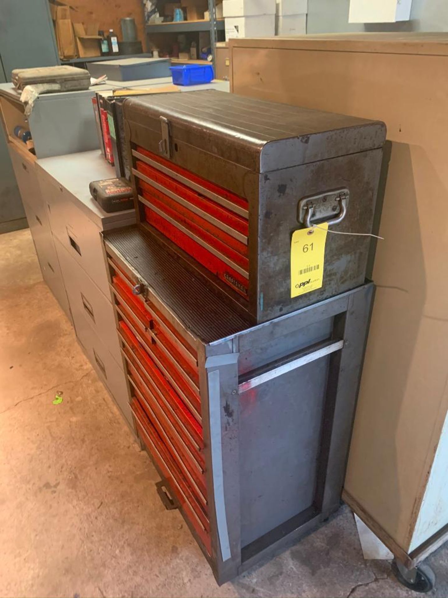 LOT: Craftsman Tool Bench, with Contents