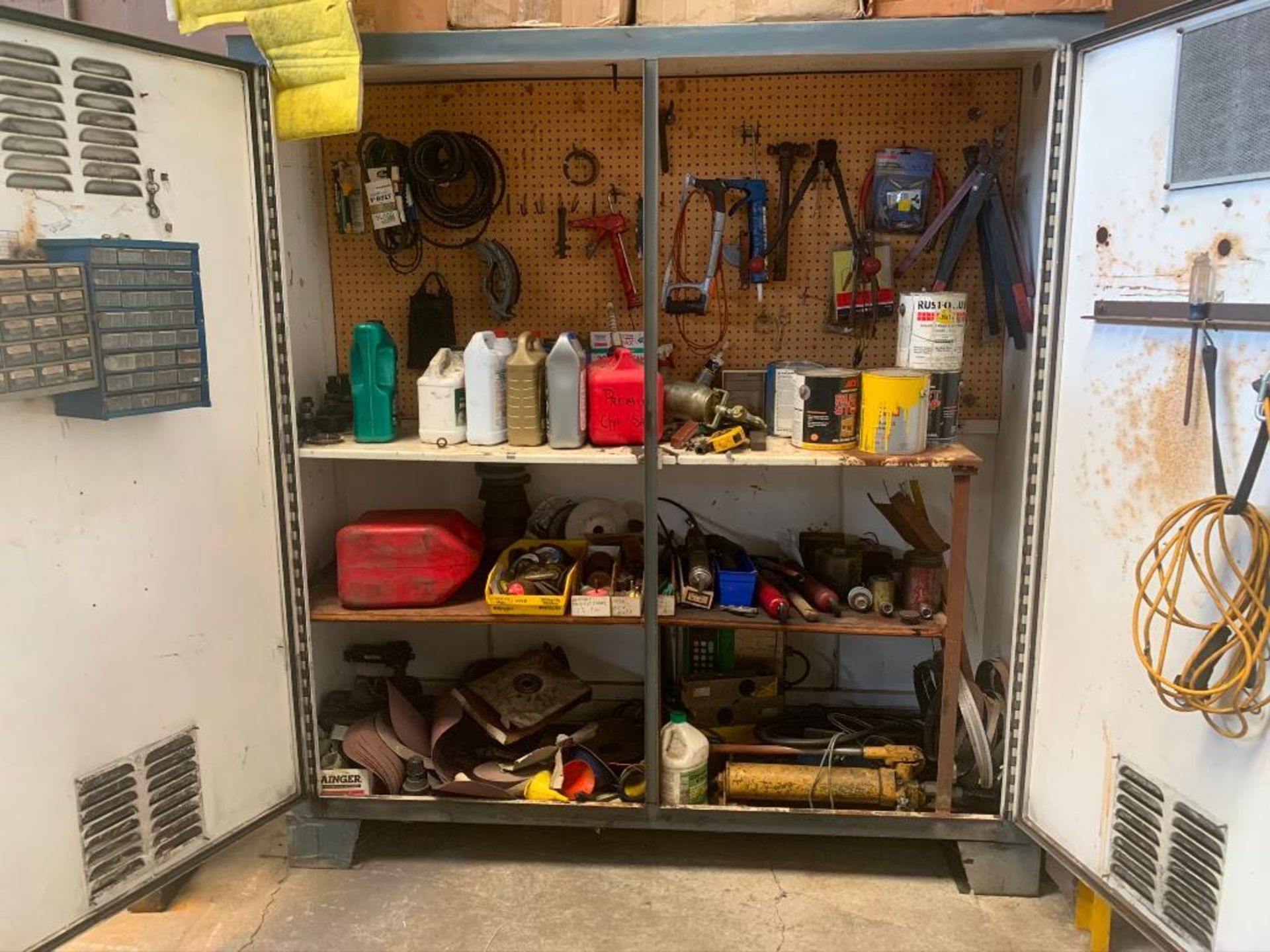 LOT: Work Cabinet, with Contents - Image 2 of 2