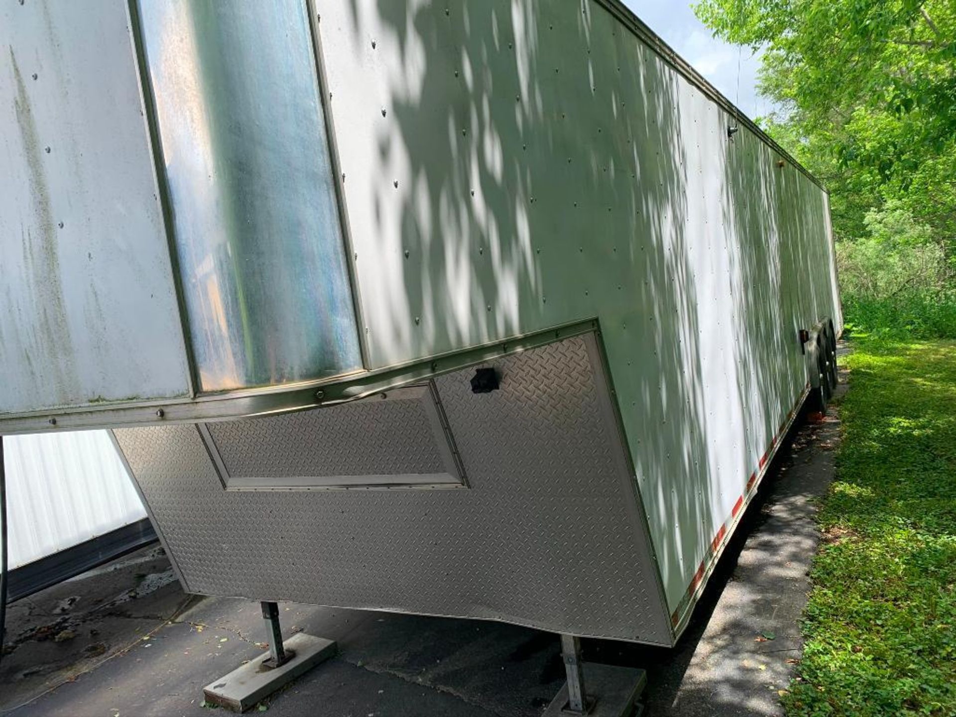 Approx. 45 ft. x 8 ft. Triple-Axle Gooseneck Trailer, Drop Rear Door, Tool Storage Chests, Lockers - Image 2 of 12