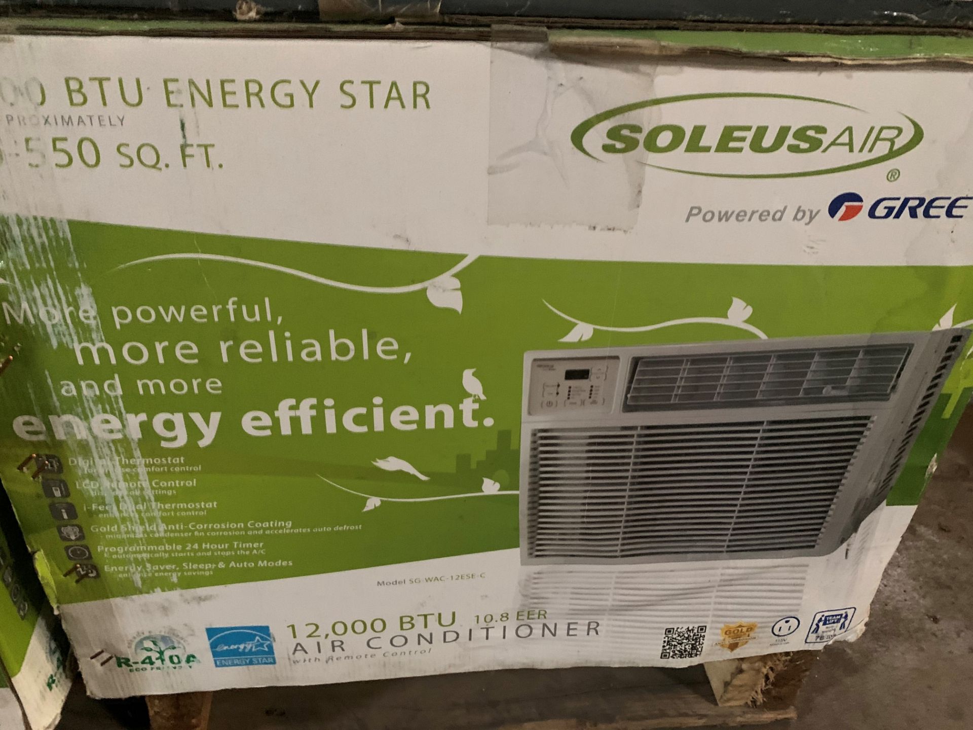 LOT: Regis 60 in. Ceiling Fan, (2) Air Conditioners (new in box) - 8000 BTU & 12,000 BTU - Image 3 of 4