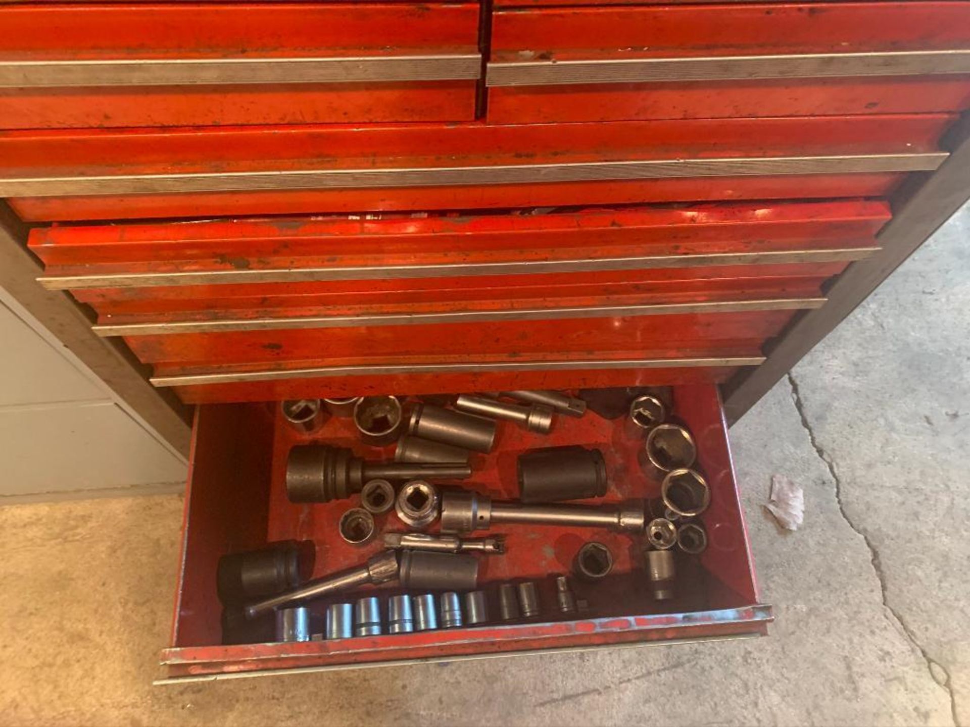 LOT: Craftsman Tool Bench, with Contents - Image 6 of 6