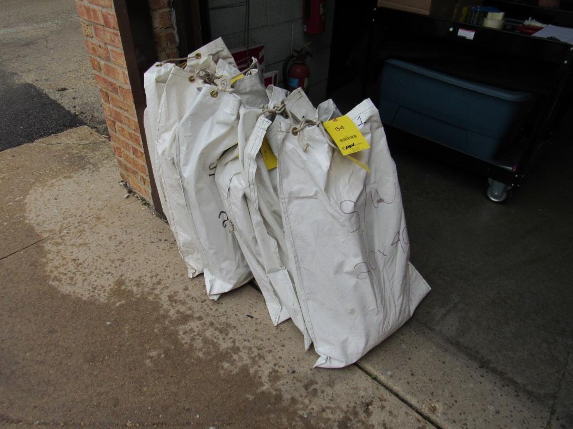 LOT: (6) 20 ft. x 40 ft. White Solid Side Walls, 20 ft. in bags - Image 2 of 2