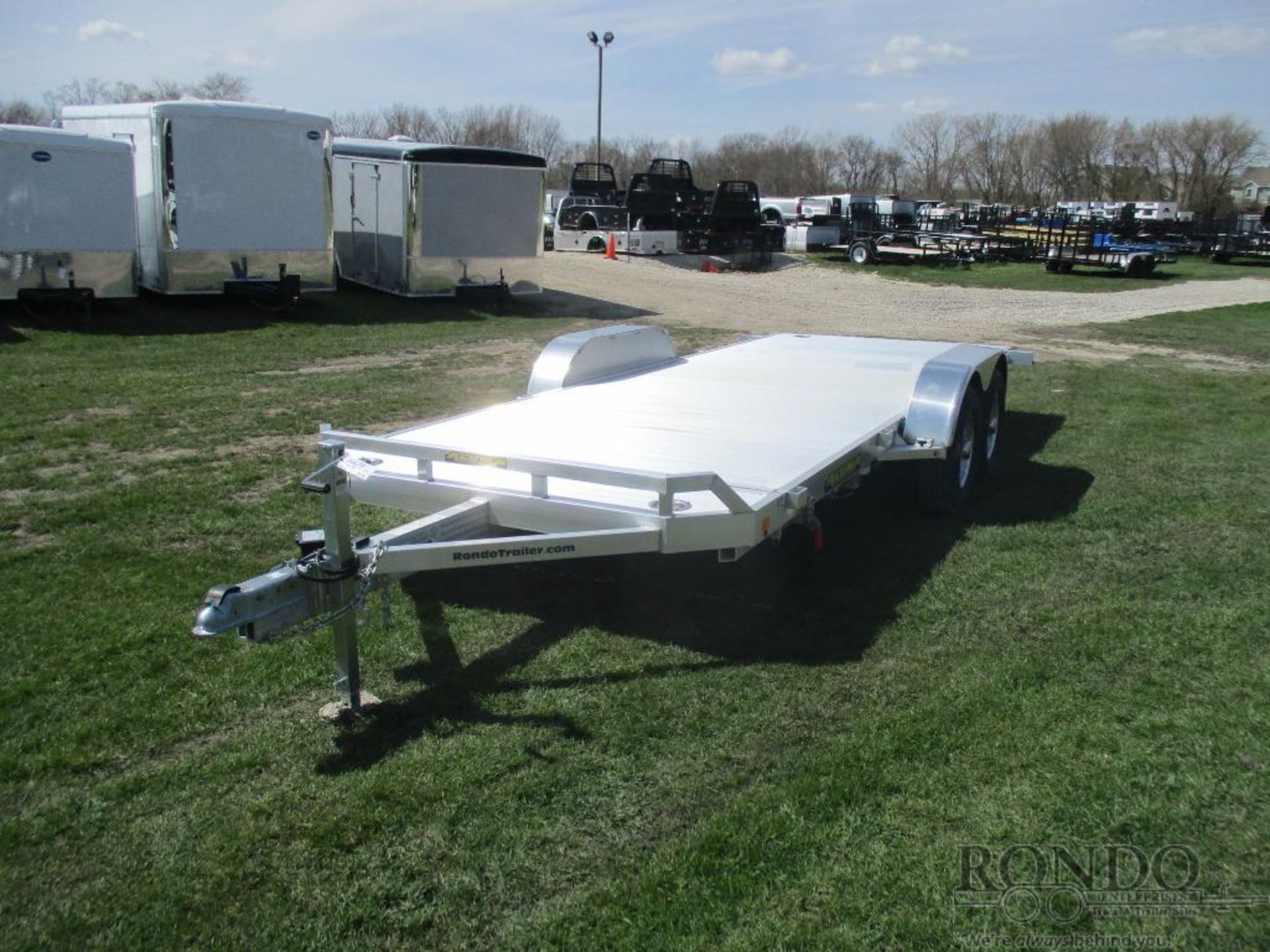 Eurobungy Trailer - Alumna 20' Aluminum car hauler trailer with ramps