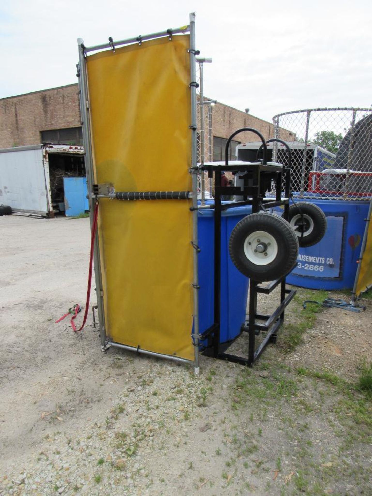 Dunk Tank Trailer mounted - includes bucket of balls, target and activation arm. See Lot 24A Misc. D - Image 4 of 4