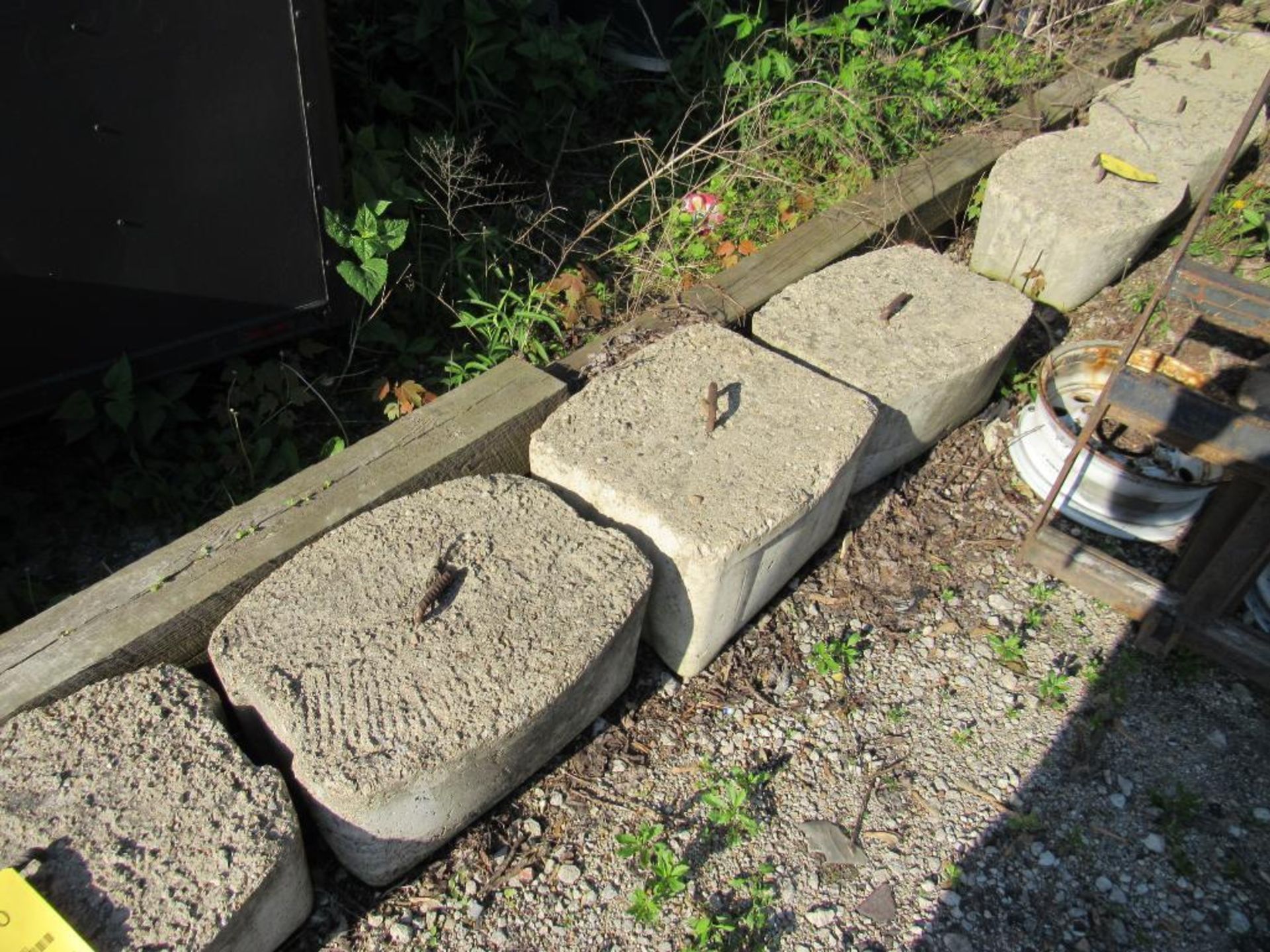 LOT: (4) Cement Tent Weights