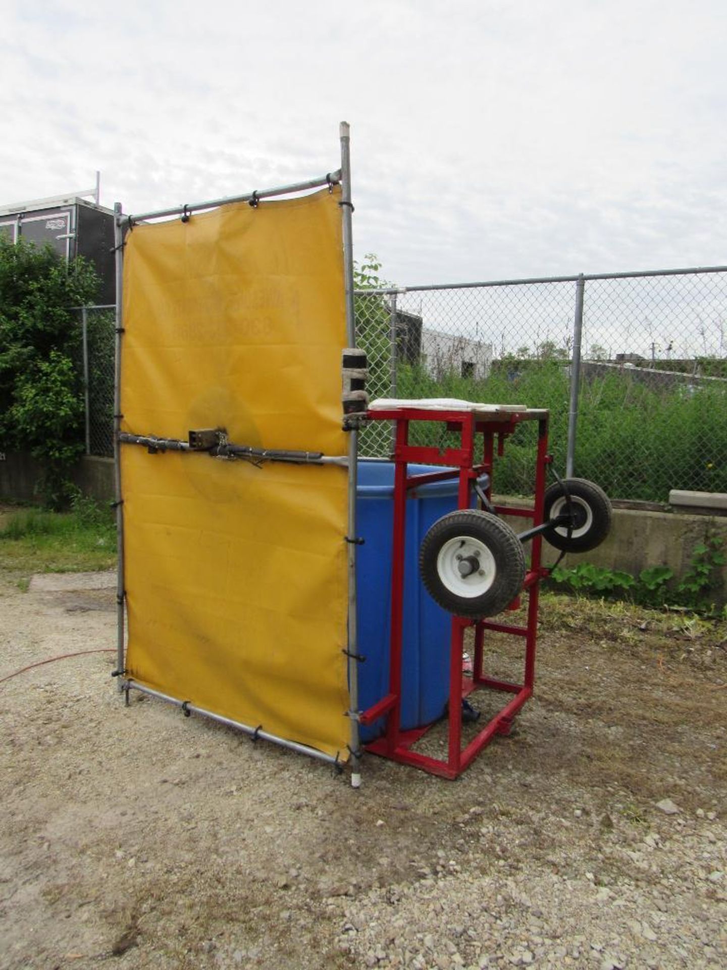 Dunk Tank Trailer mounted - includes bucket of balls, target and activation arm. See Lot 24A Misc. D - Image 3 of 6