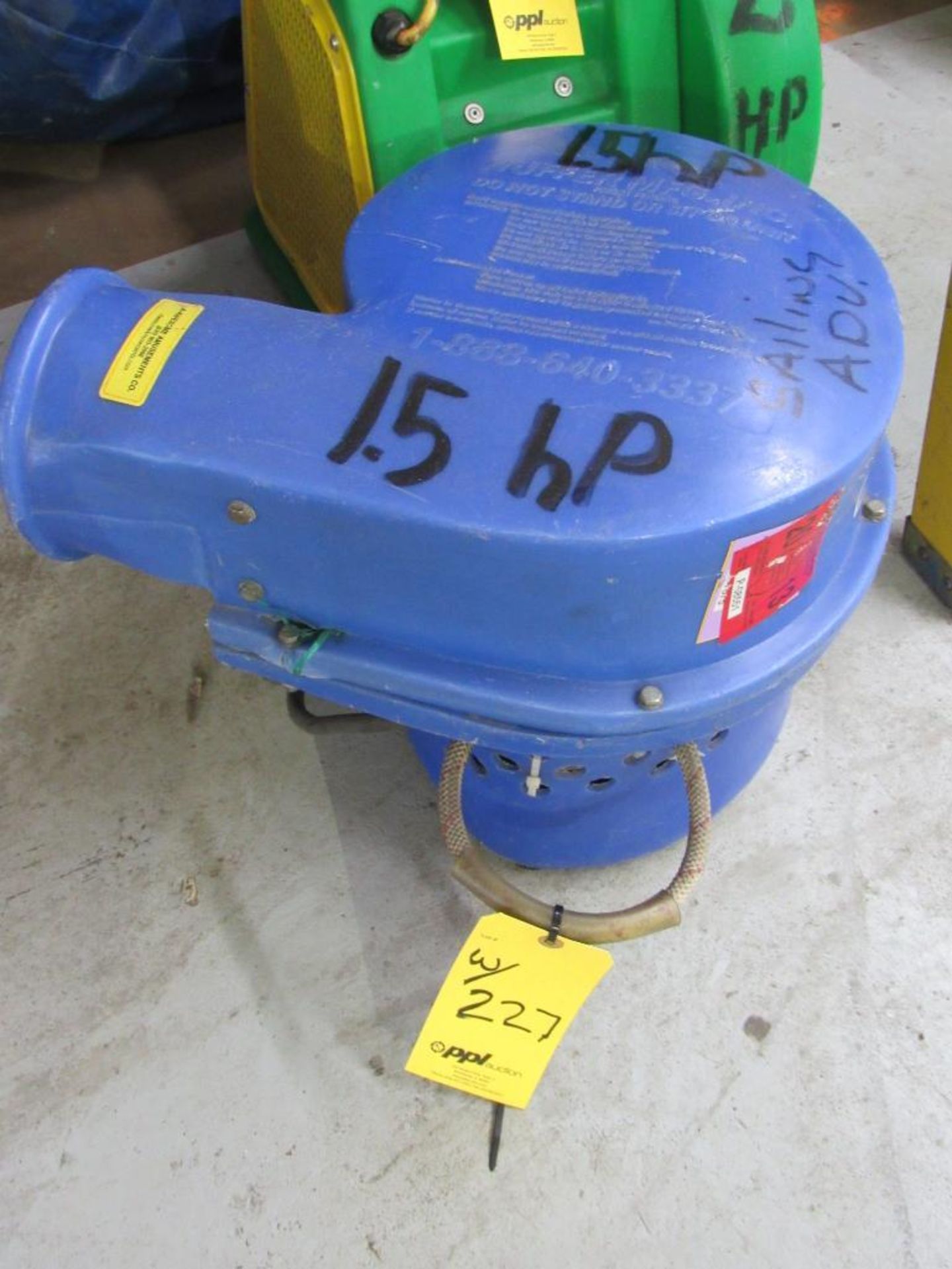 Entanglement/Twister, 1.5 HP Blower, Inspected and Permitted by IDOL 2020 - Image 3 of 4