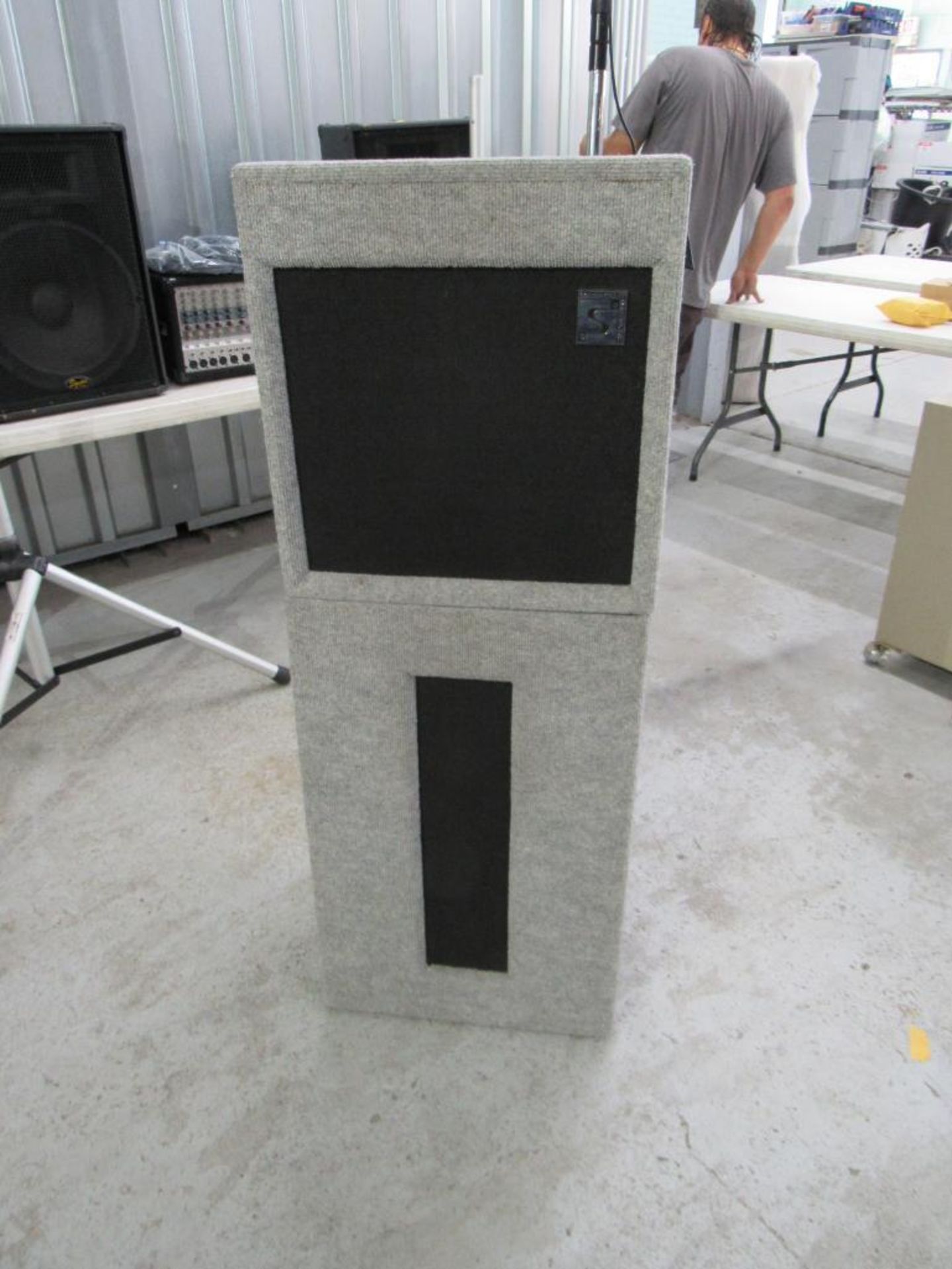 Podium w/Microphone and Speakers, Extra Batteries - Image 4 of 6