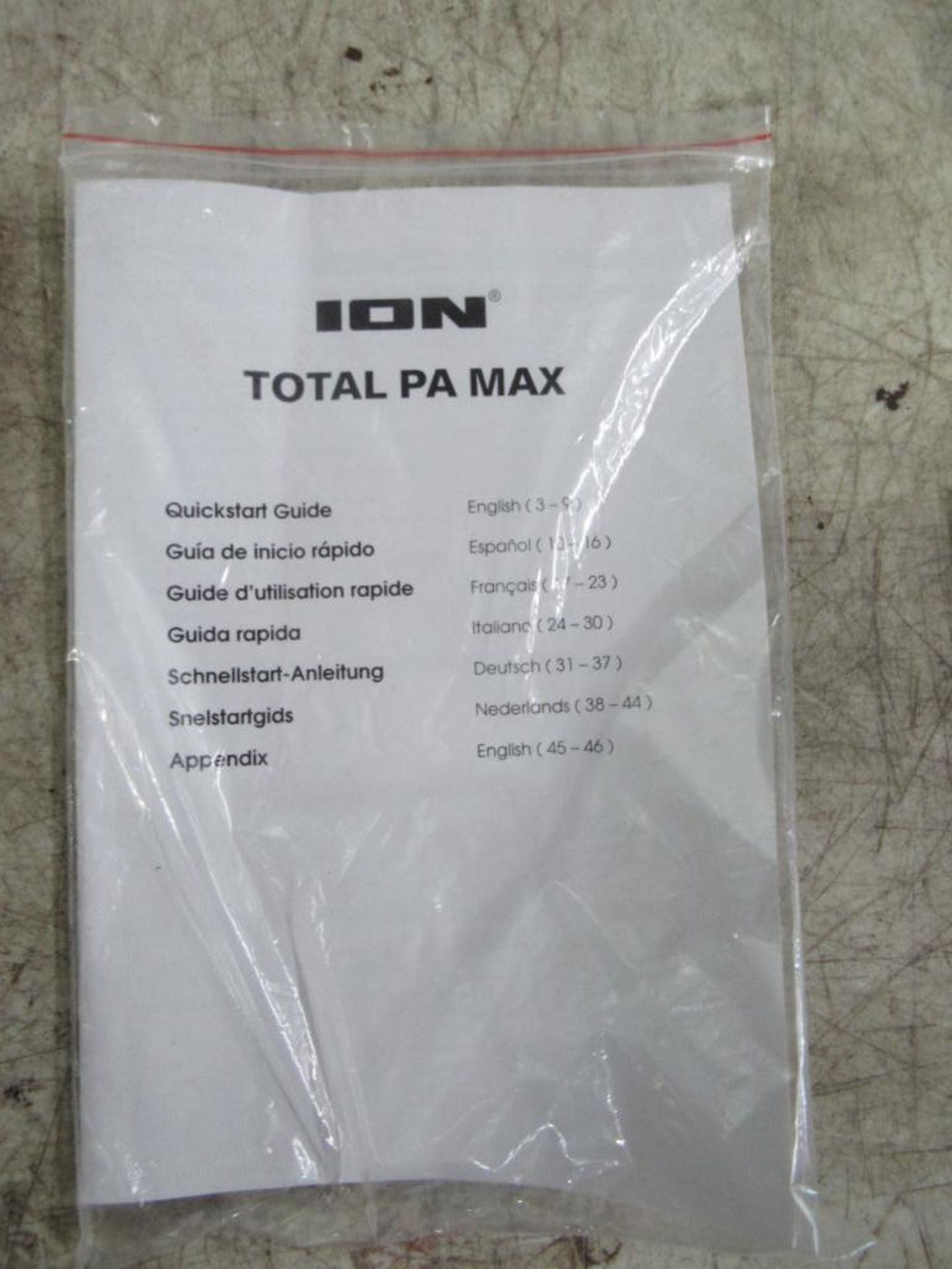 LOT: ION Total PA Max, PA System, 10 ft. Microphone, Bluetooth - Image 4 of 5