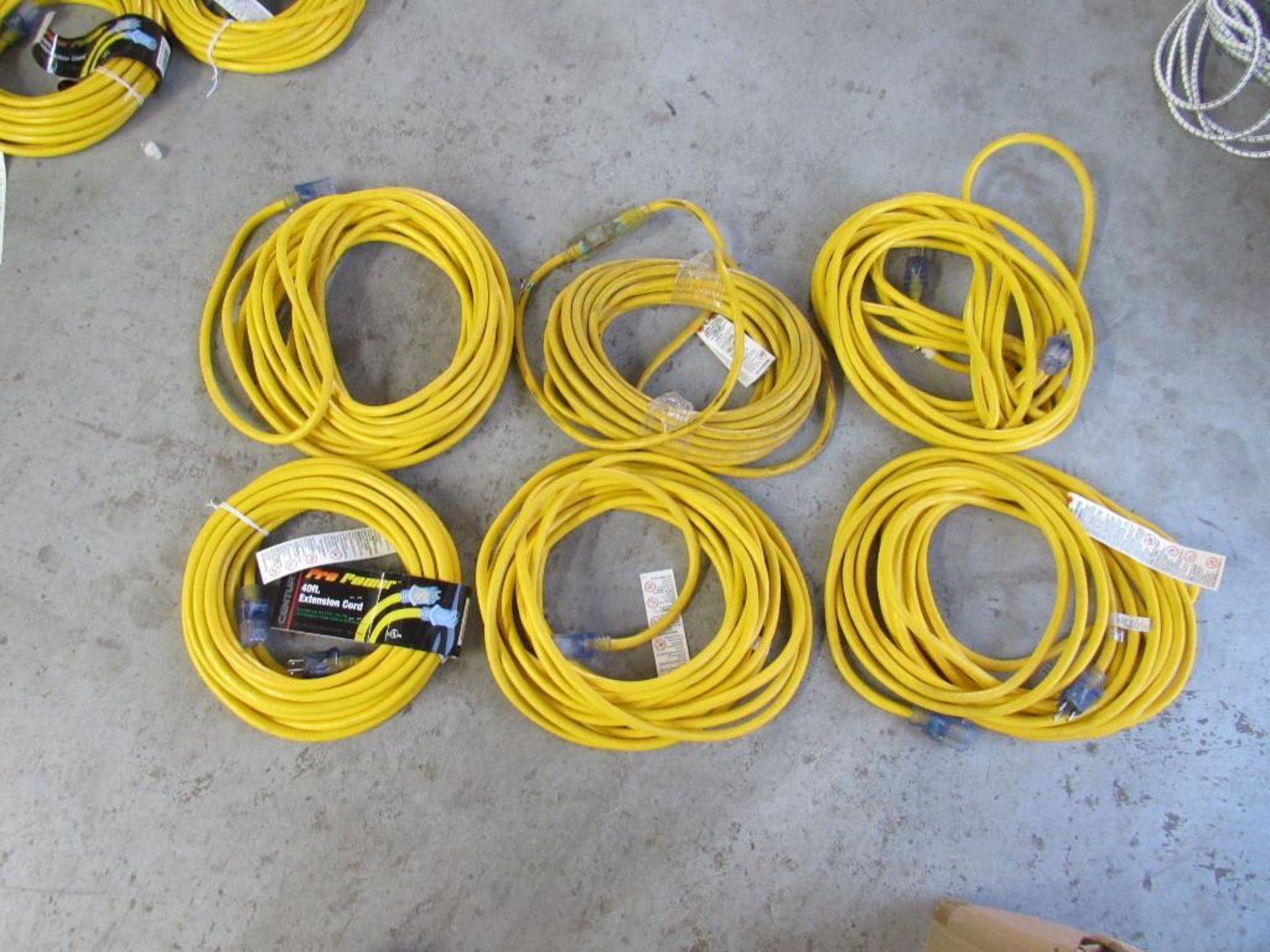 LOT: (6) 40 ft. 12 Gauge X-Cords (New)