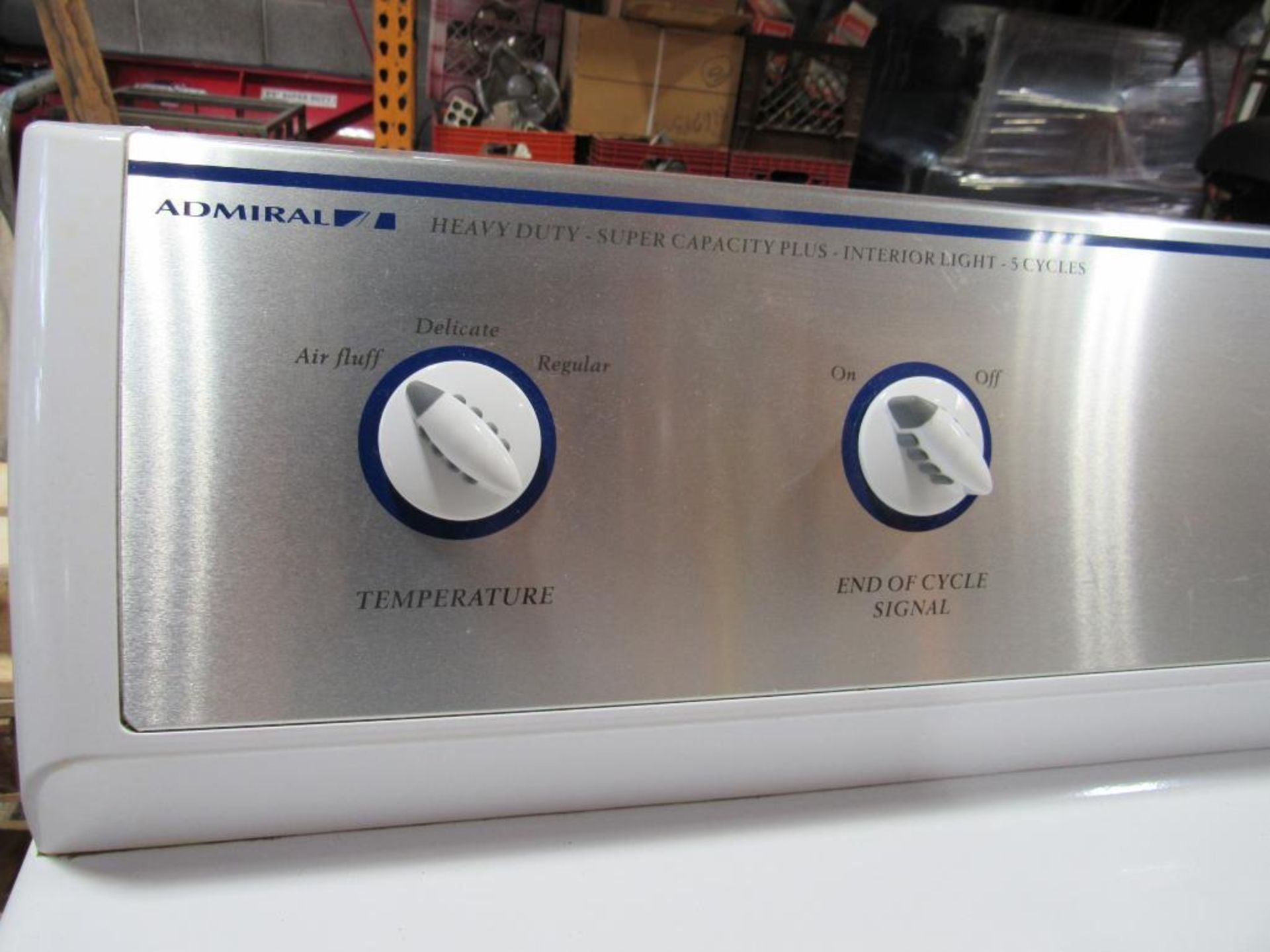 ADMIRAL Super Duty Dryer, 5 Cycles, Model AD6700SAWW - Image 3 of 3