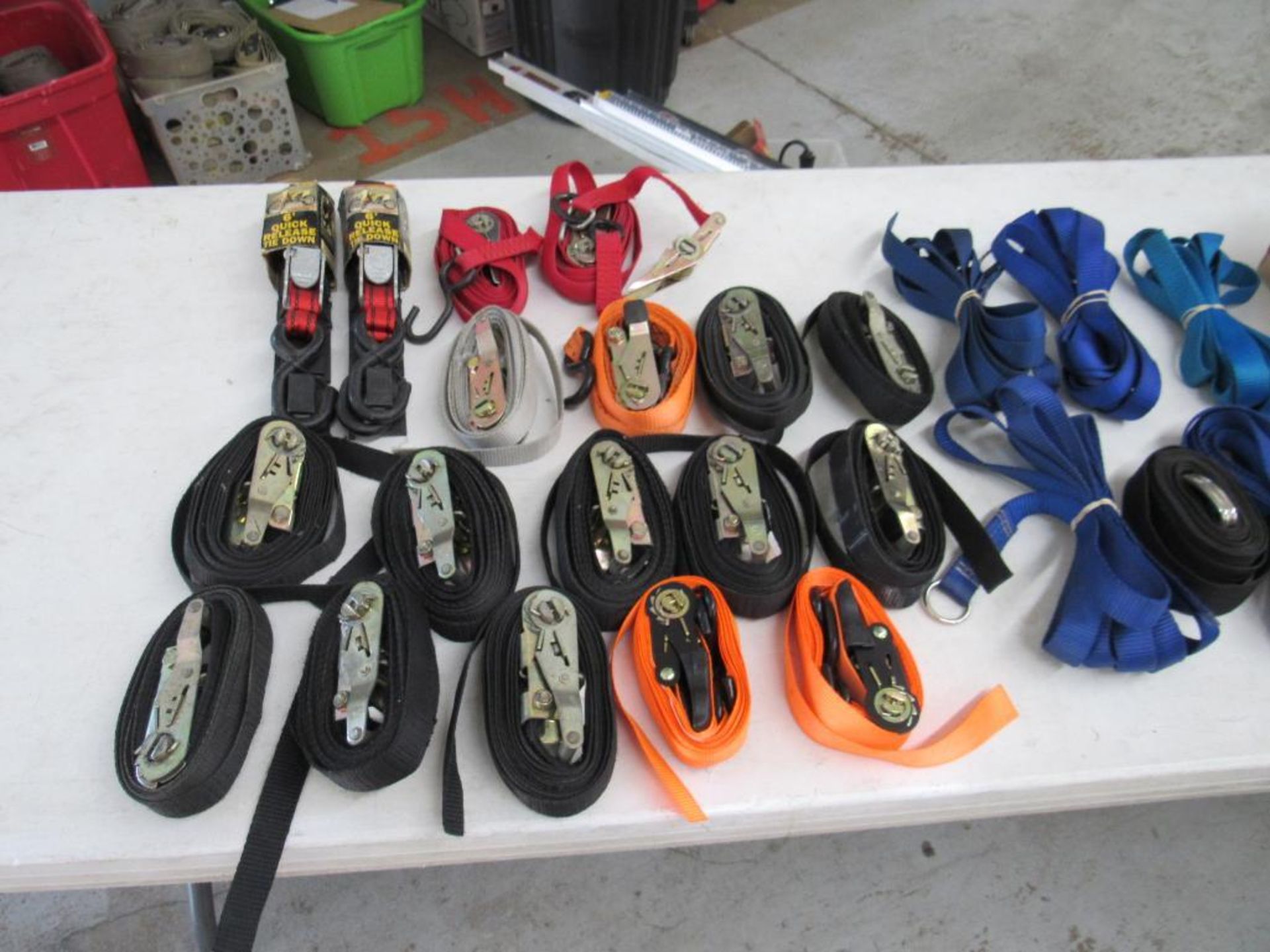 LOT: Misc. Rachet Straps and Inflatable Straps