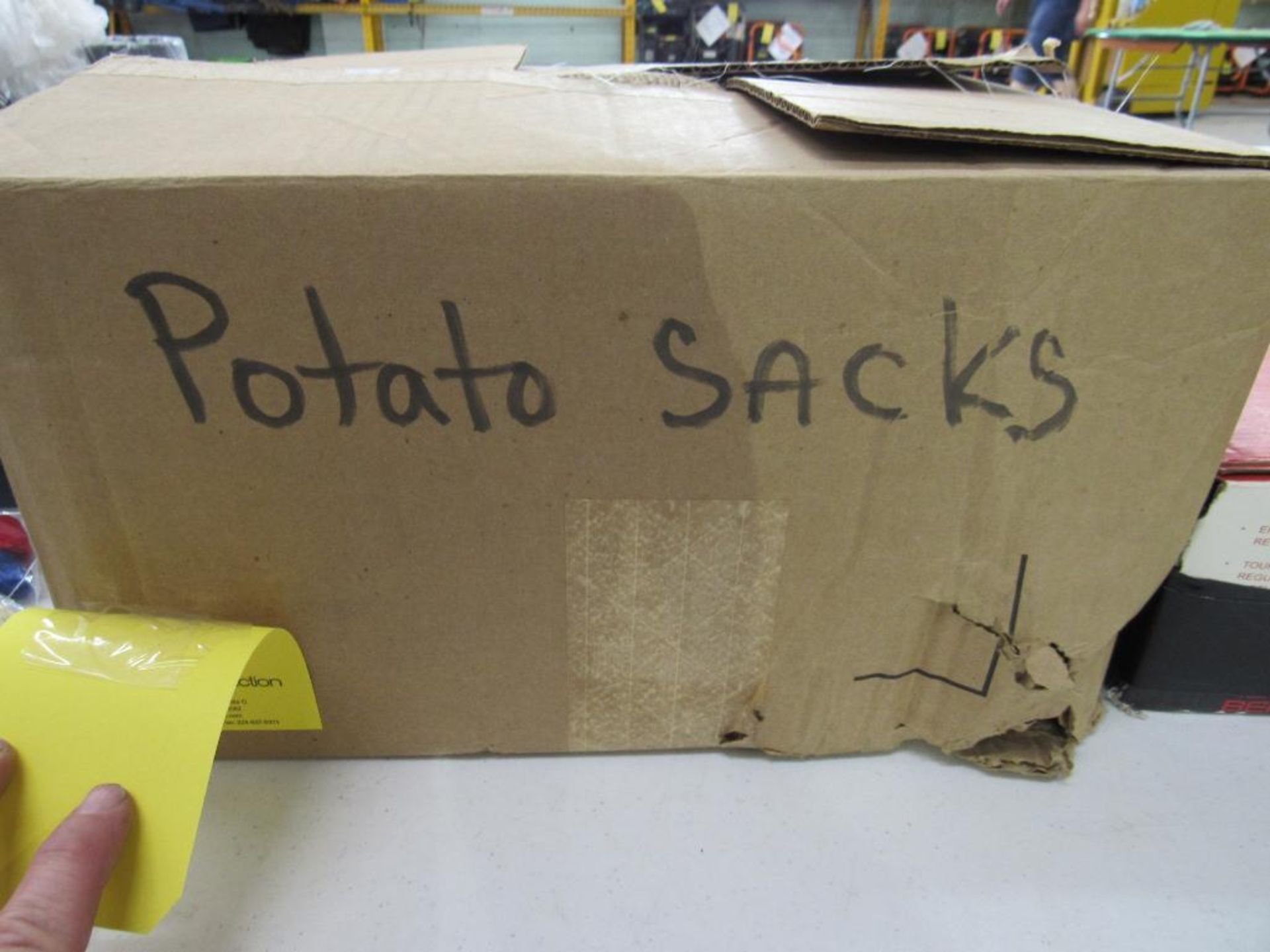 LOT: Box of (12) Potato Sacks, Bean Bags, 3-Leg Race Sets, Egg Spoon Game - Image 5 of 8