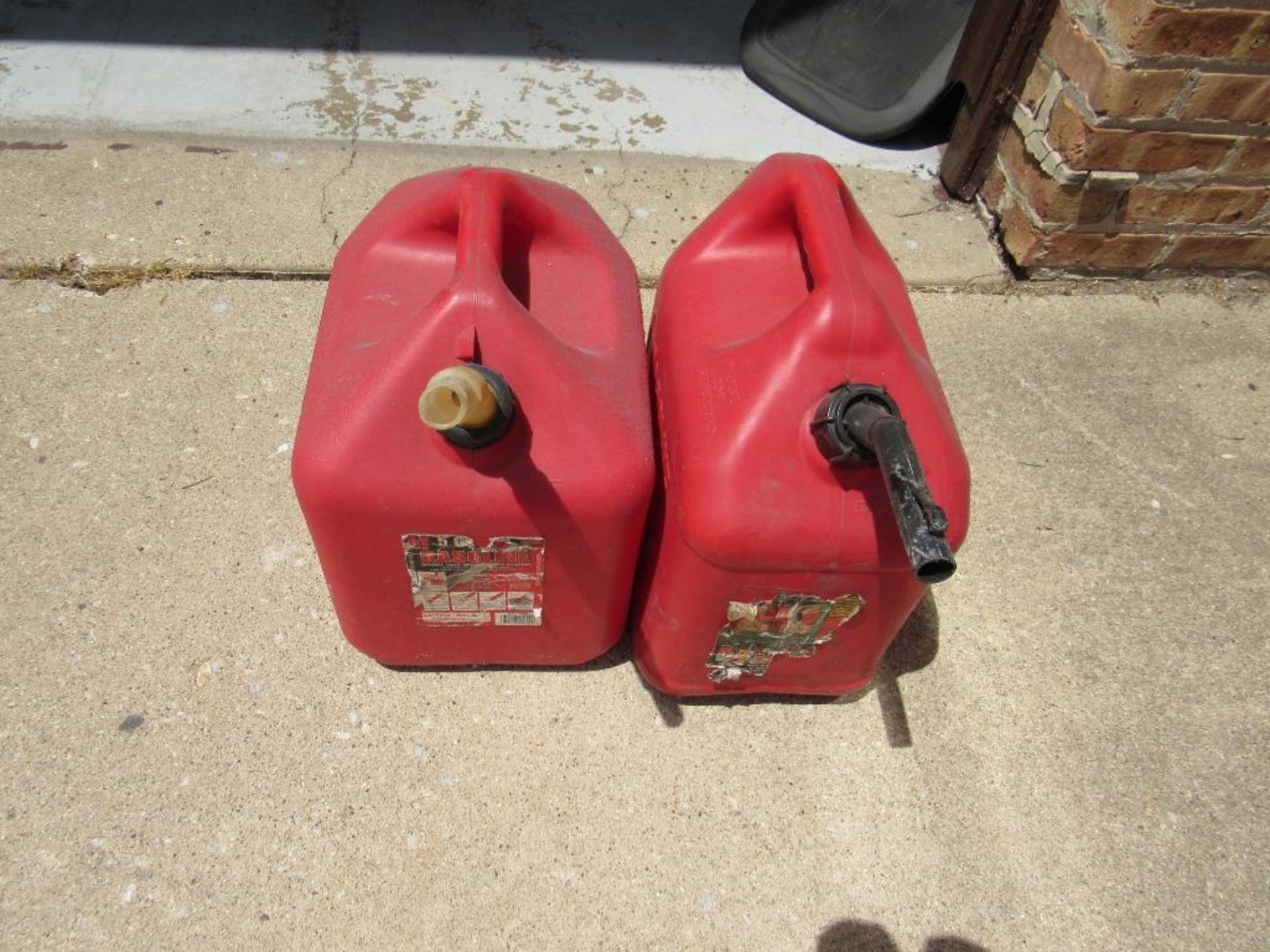 LOT: (2) 5 Gallon Plastic Gas Containers