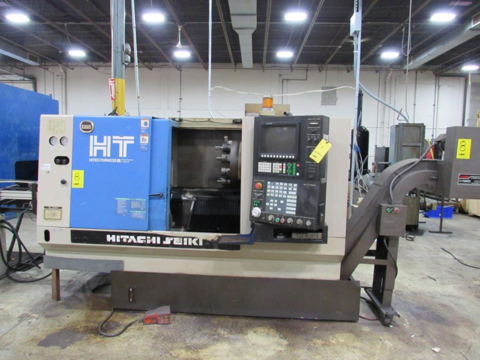 Hitachi Seiki CNC Super Productive Turning Cell Model HT23S III, S/N HTS3339HL, Collet Nose, Tool Ey