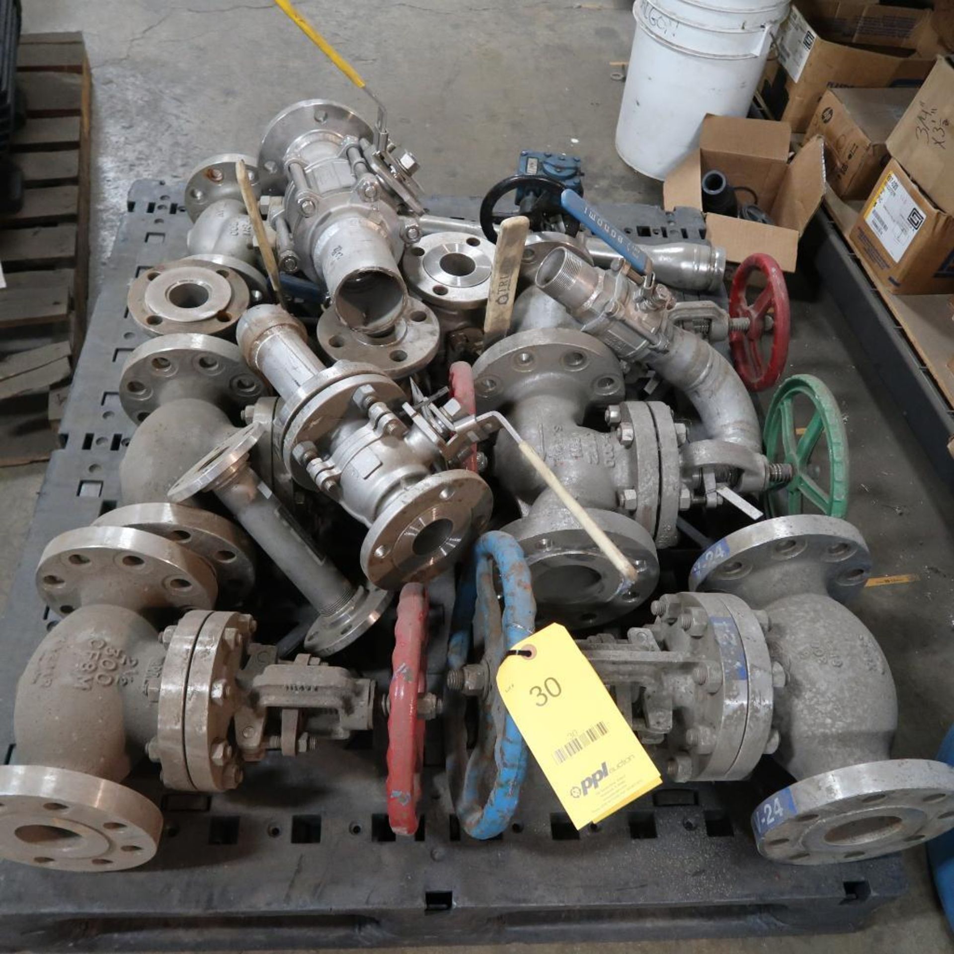 LOT: (12) Assorted Stainless Valves