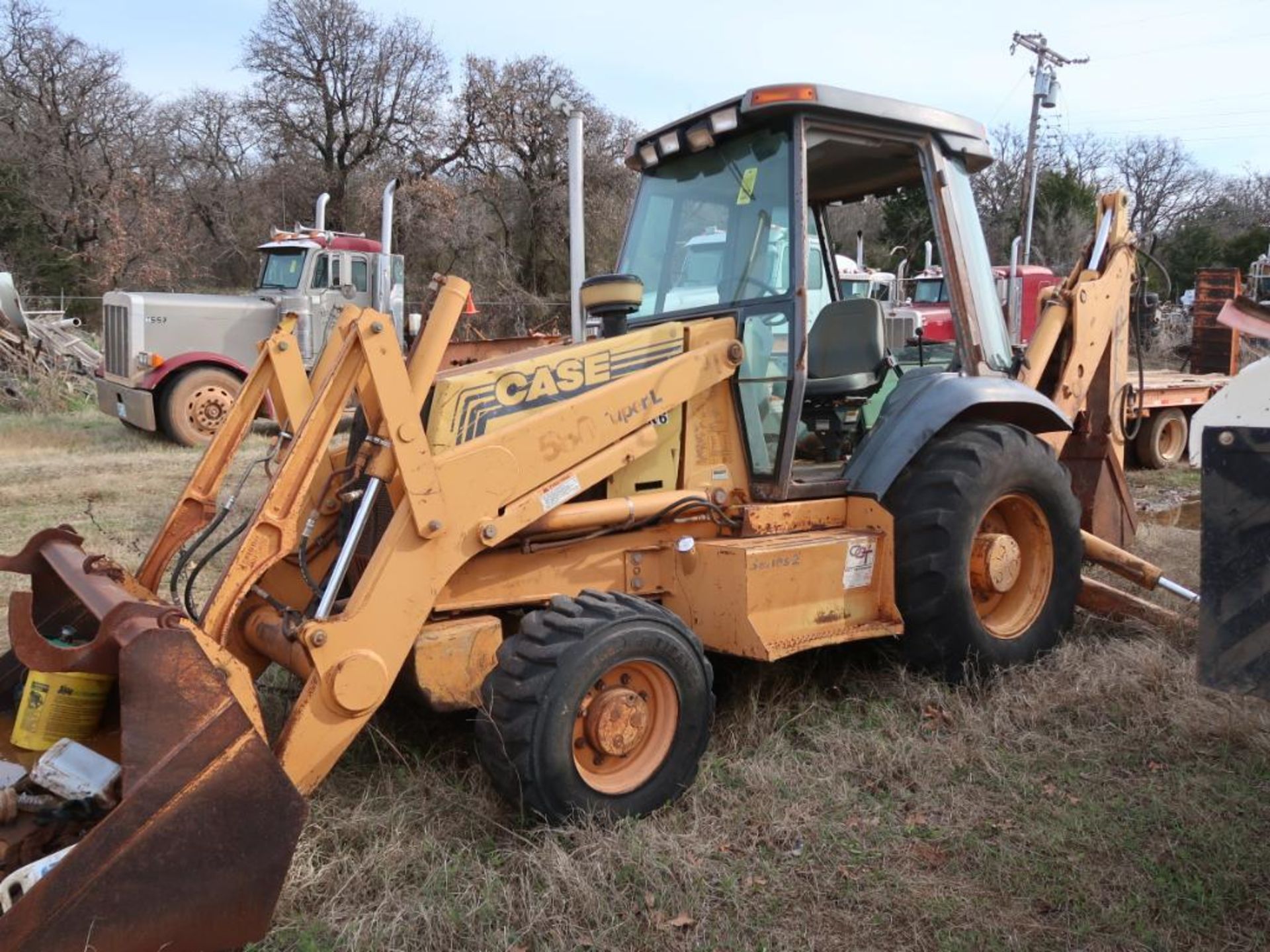 2006 Case Model 580 Super L, Backhoe Loader, 24 in. Bucket, (AS IS - NEEDS TRANSMISSION SEAL), S/N J - Image 3 of 4