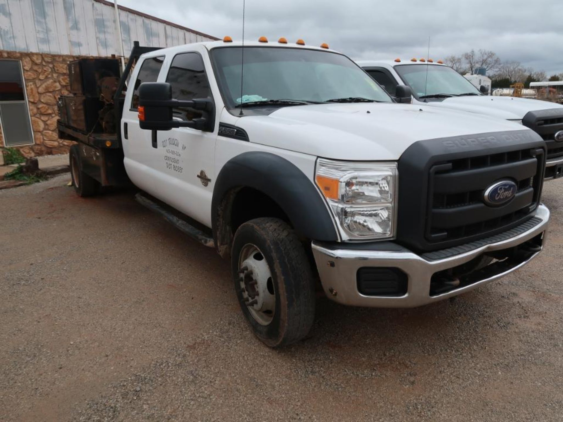 2015 Ford Model F-550, 4-Door Crew Cab Roustabout Truck, 6. 7L V8 Diesel, w/ Bed and Boxes, Pipe Thr - Image 2 of 11