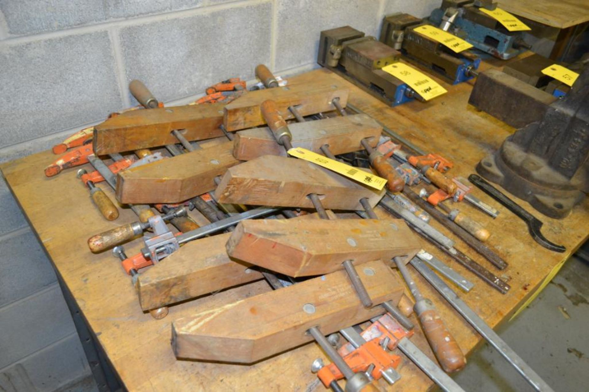 LOT: Large Assortment of Wood Clamps